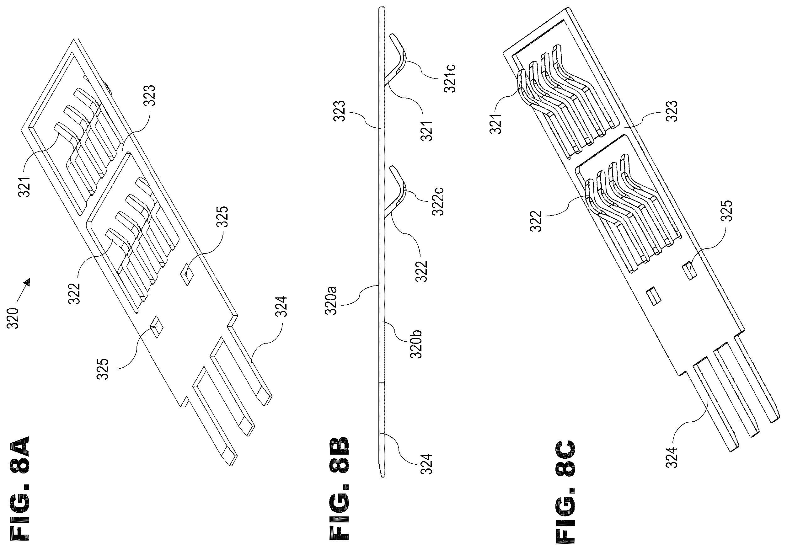 Patent US12586940 Figure 8 – Electrical connector and power terminal