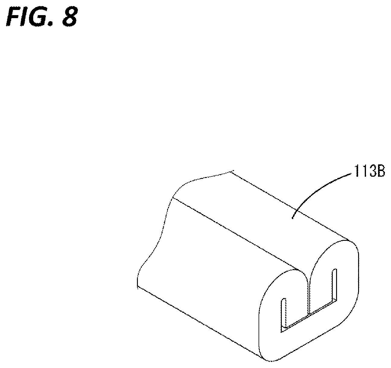 Patent US12586942 Figure 8 – Card edge connector
