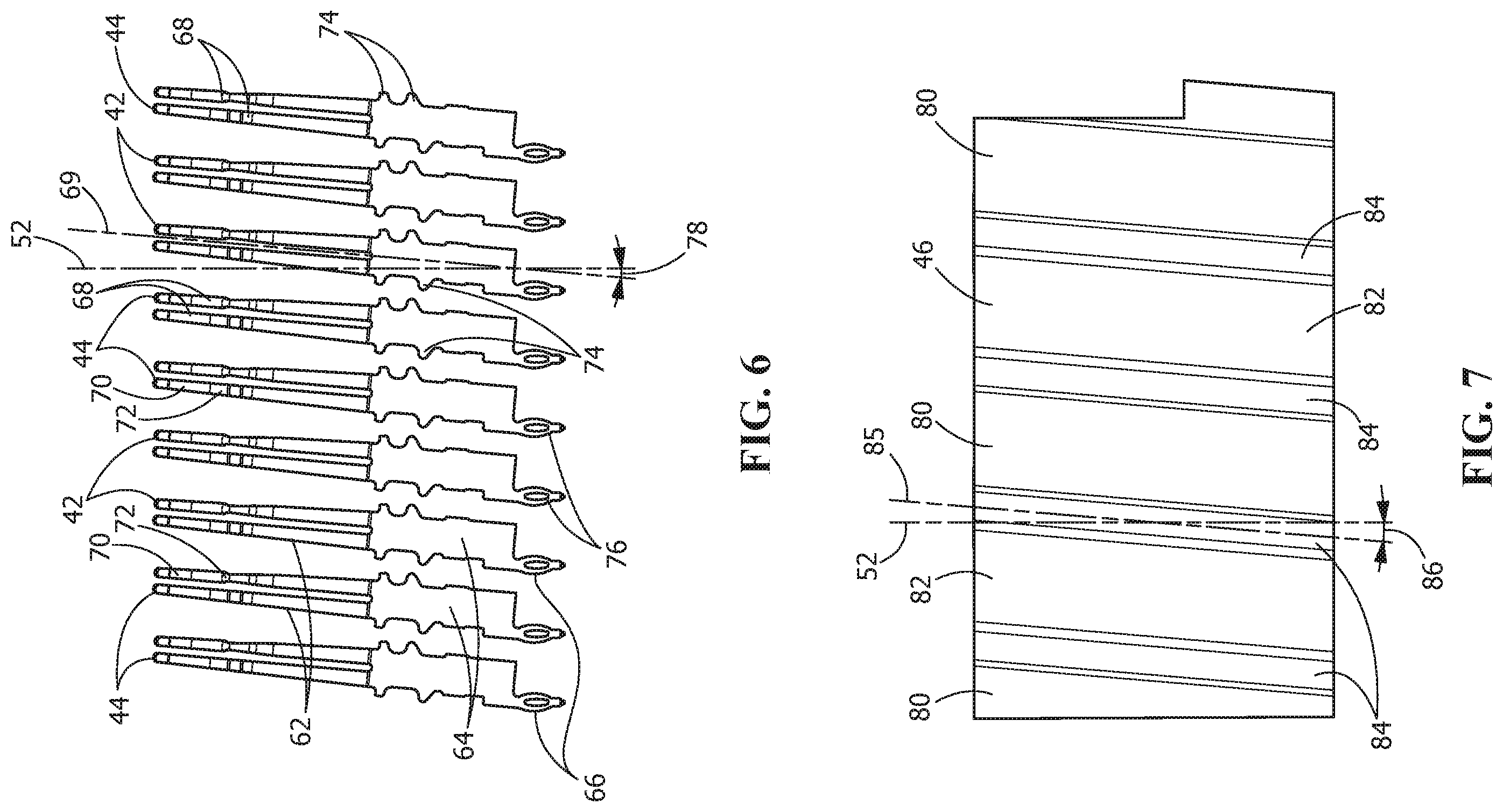 Patent US12586944 Figure 5 – Electrical connector with angled contacts with arrangement for controlling crosstalk