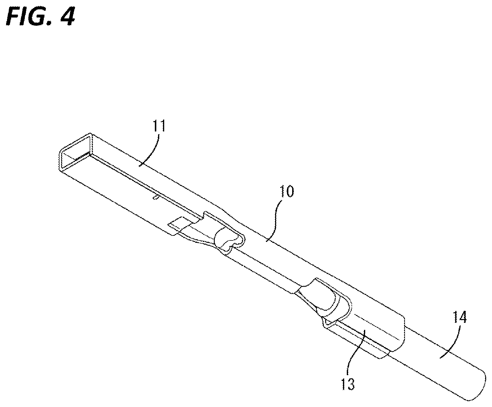 Patent US12586946 Figure 4 – Connector with reduced height