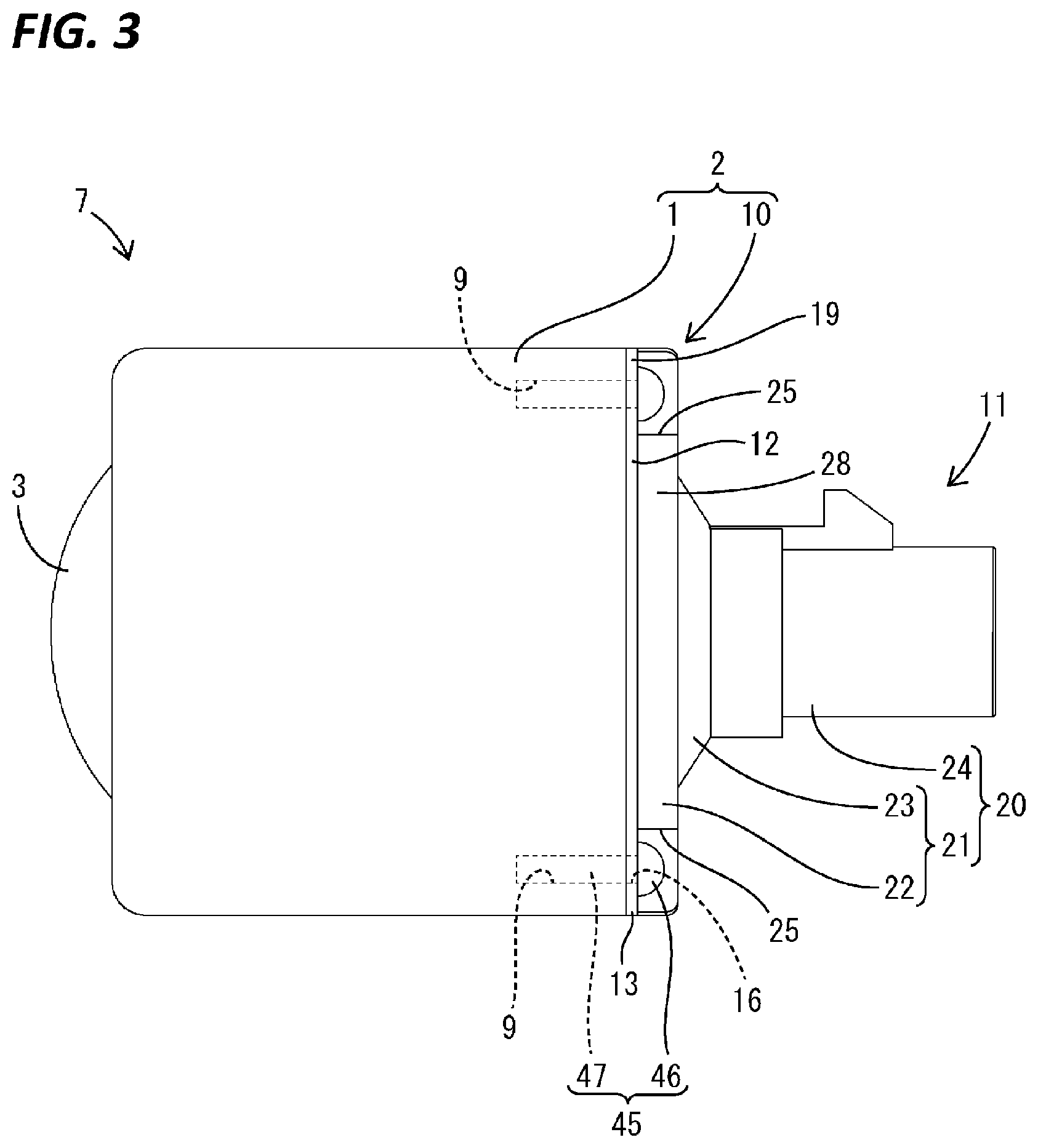 Patent US12586949 Figure 3 – Case forming member