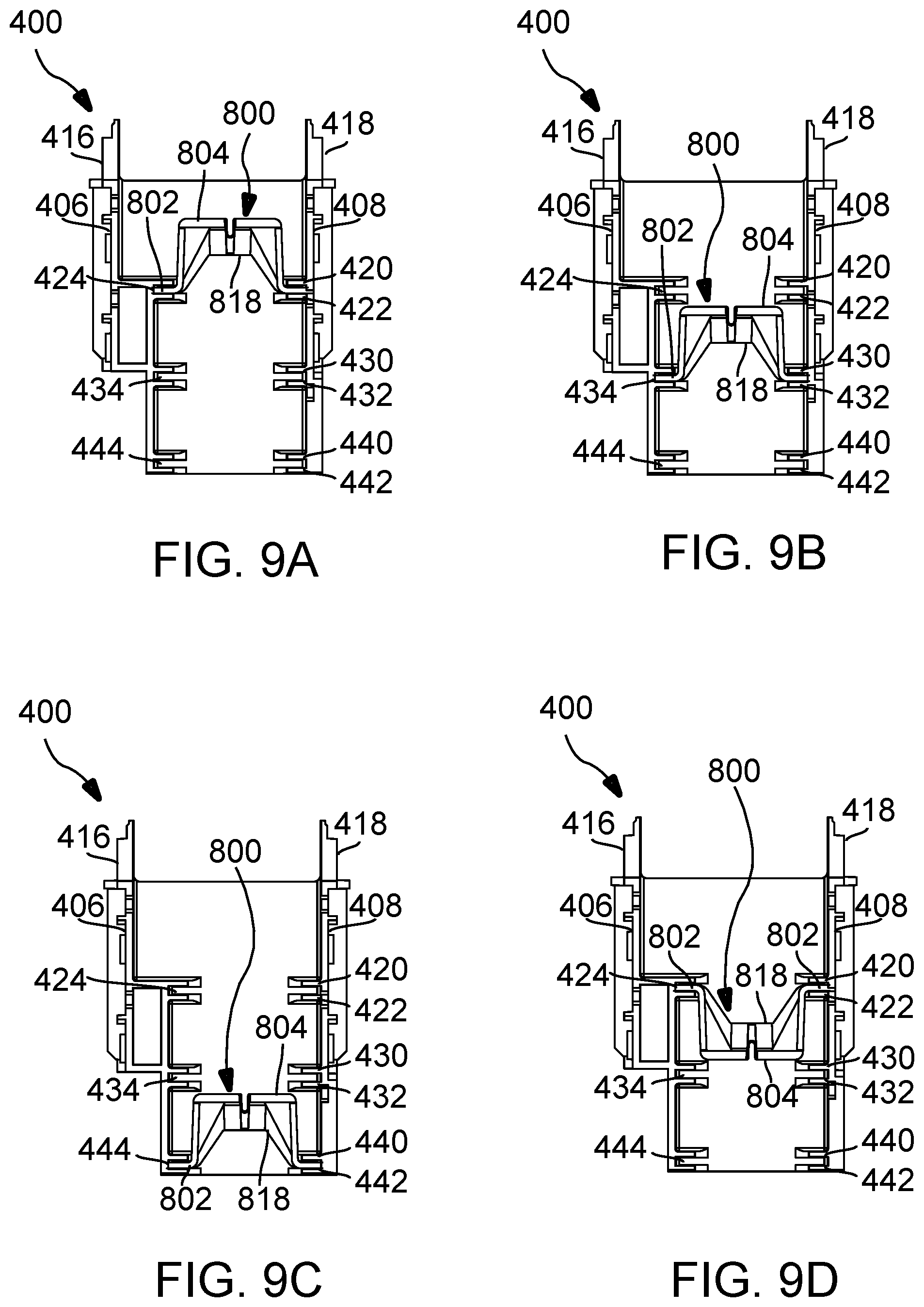 Patent US12586950 Figure 10 – Fliptop module and insert for holding multiple types of connectors and cables
