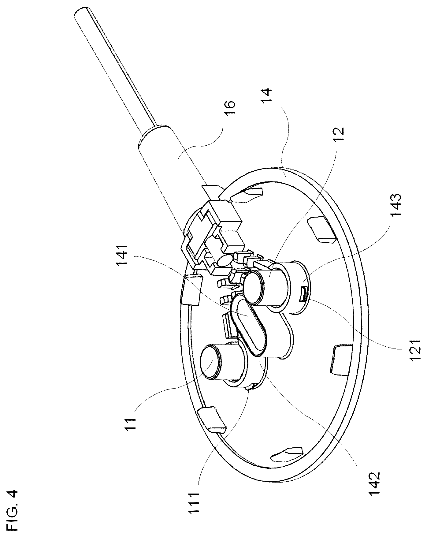 Patent US12586951 Figure 4 – Connection apparatus for electrical connection with a portable device