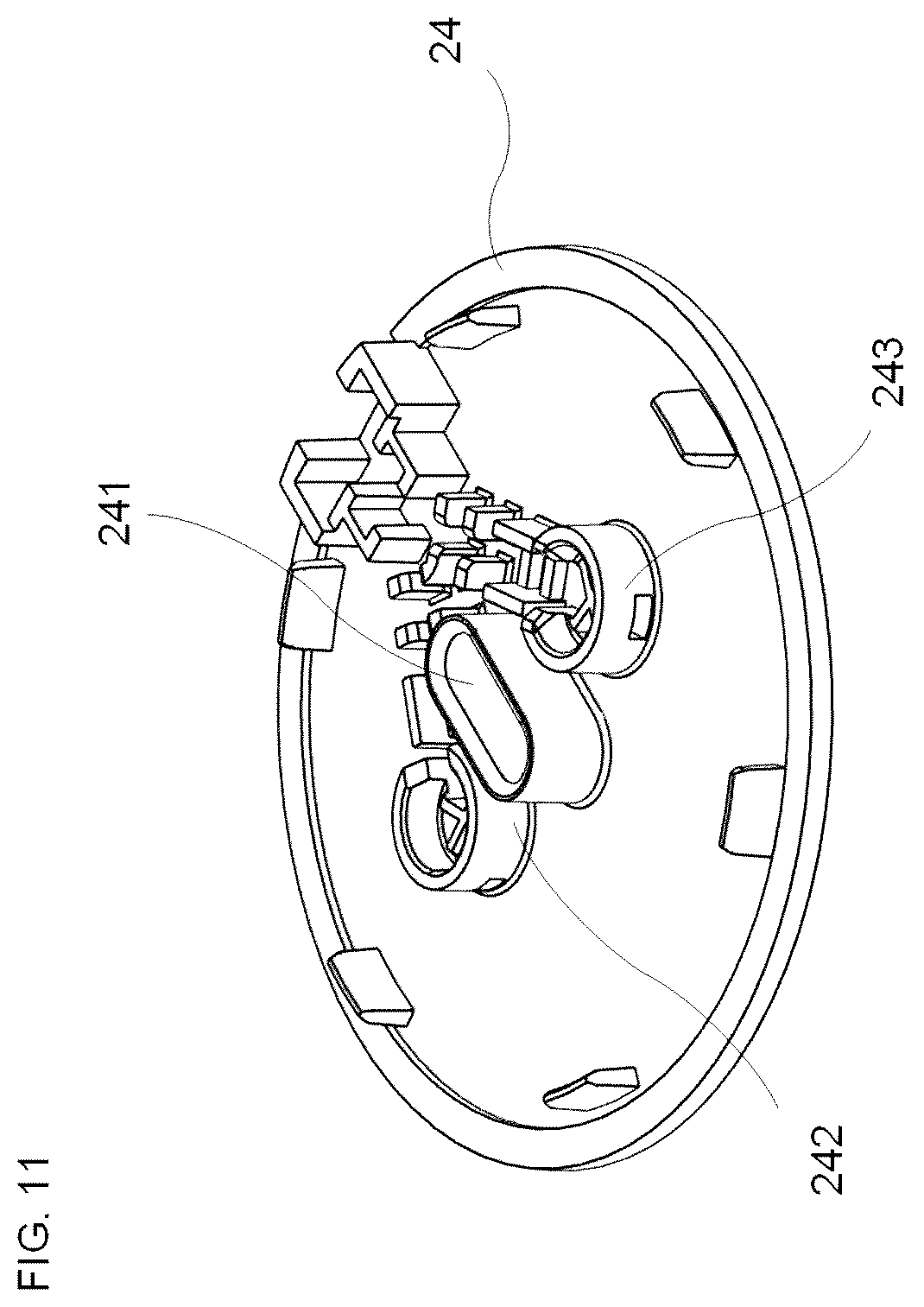 Patent US12586951 Figure 11 – Connection apparatus for electrical connection with a portable device