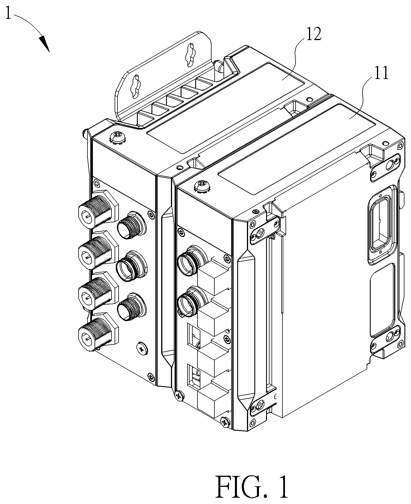 Patent US12586952 Figure 1 – Connecting assembly and related electronic apparatus