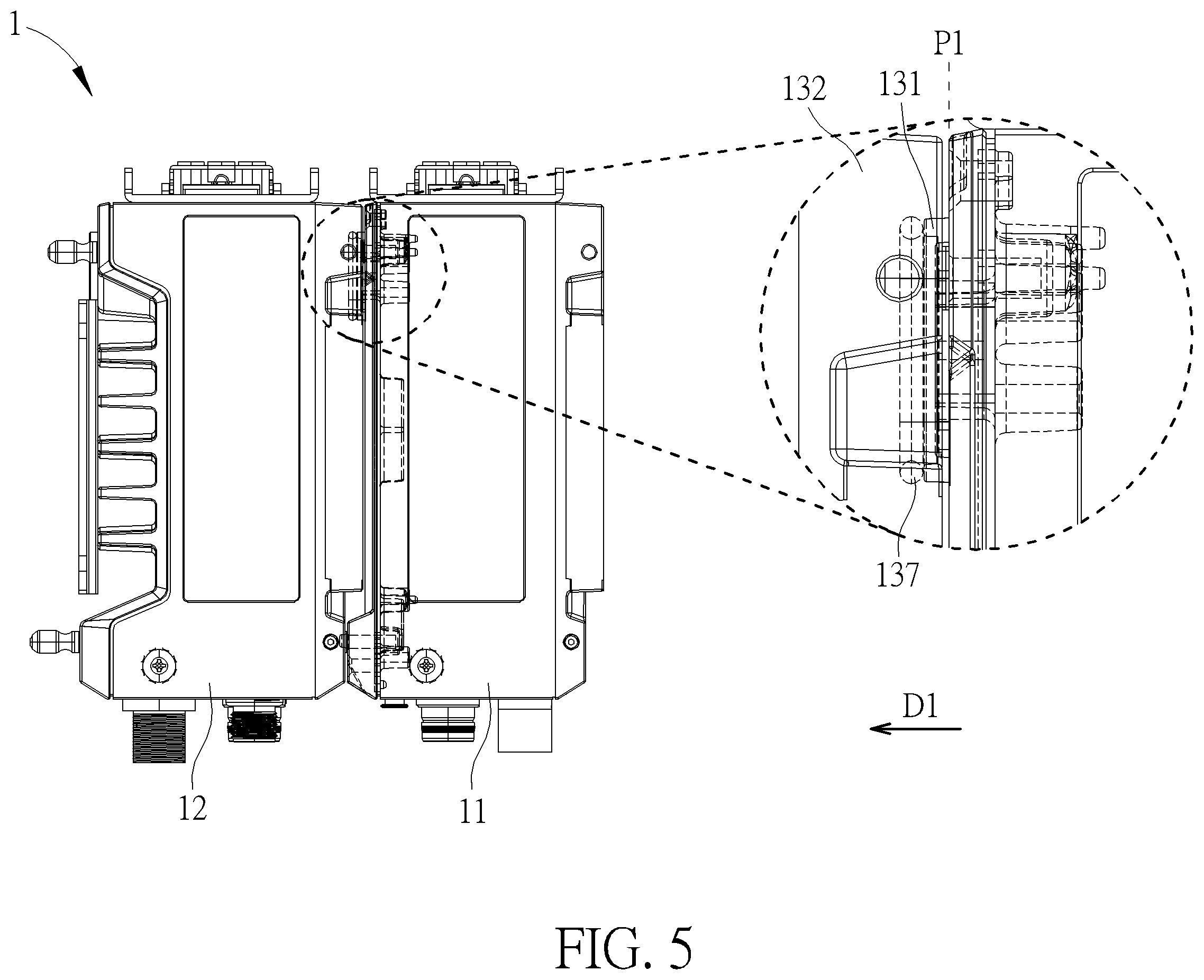 Patent US12586952 Figure 5 – Connecting assembly and related electronic apparatus
