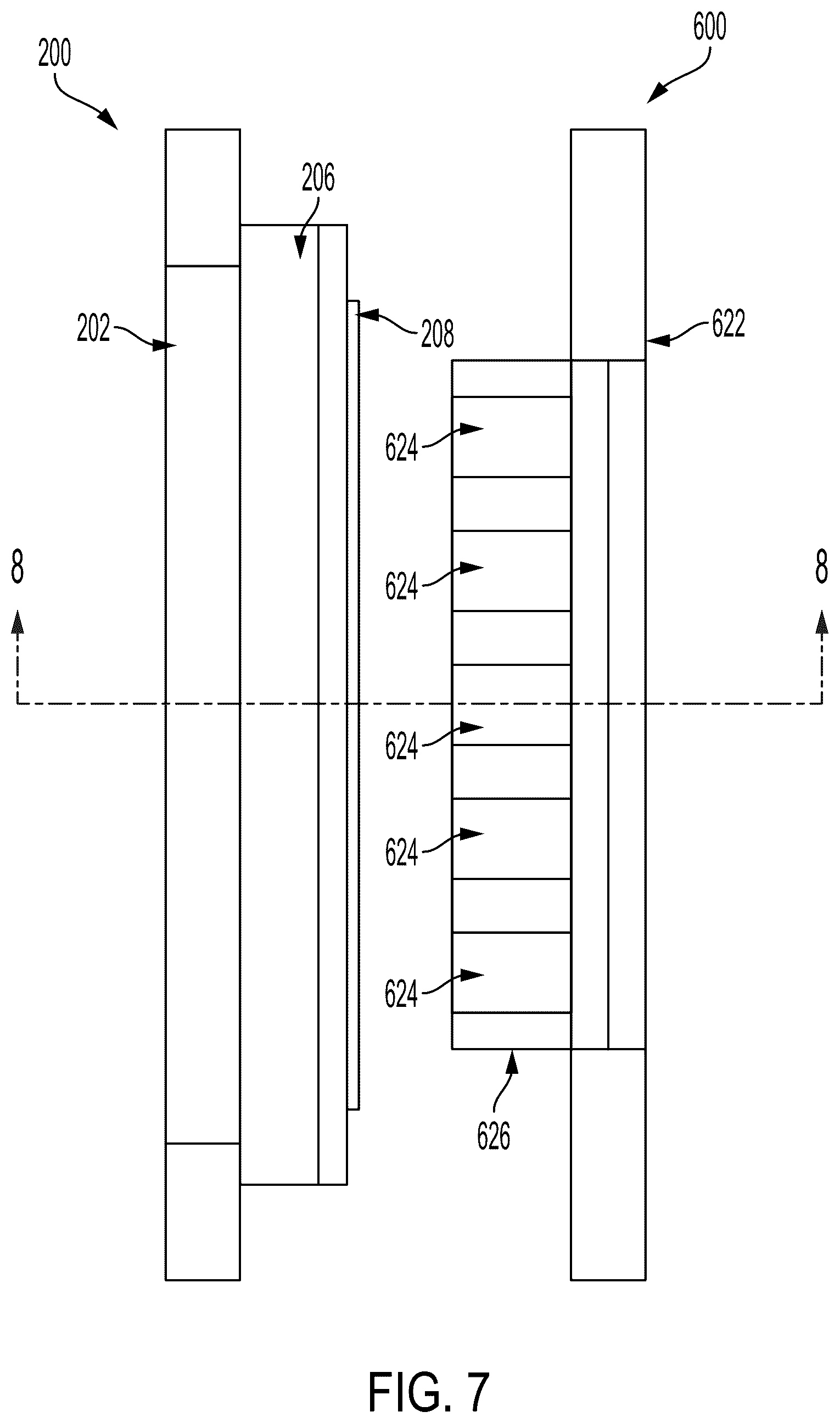 Patent US12586954 Figure 7 – Auto detaching connector for electronic devices