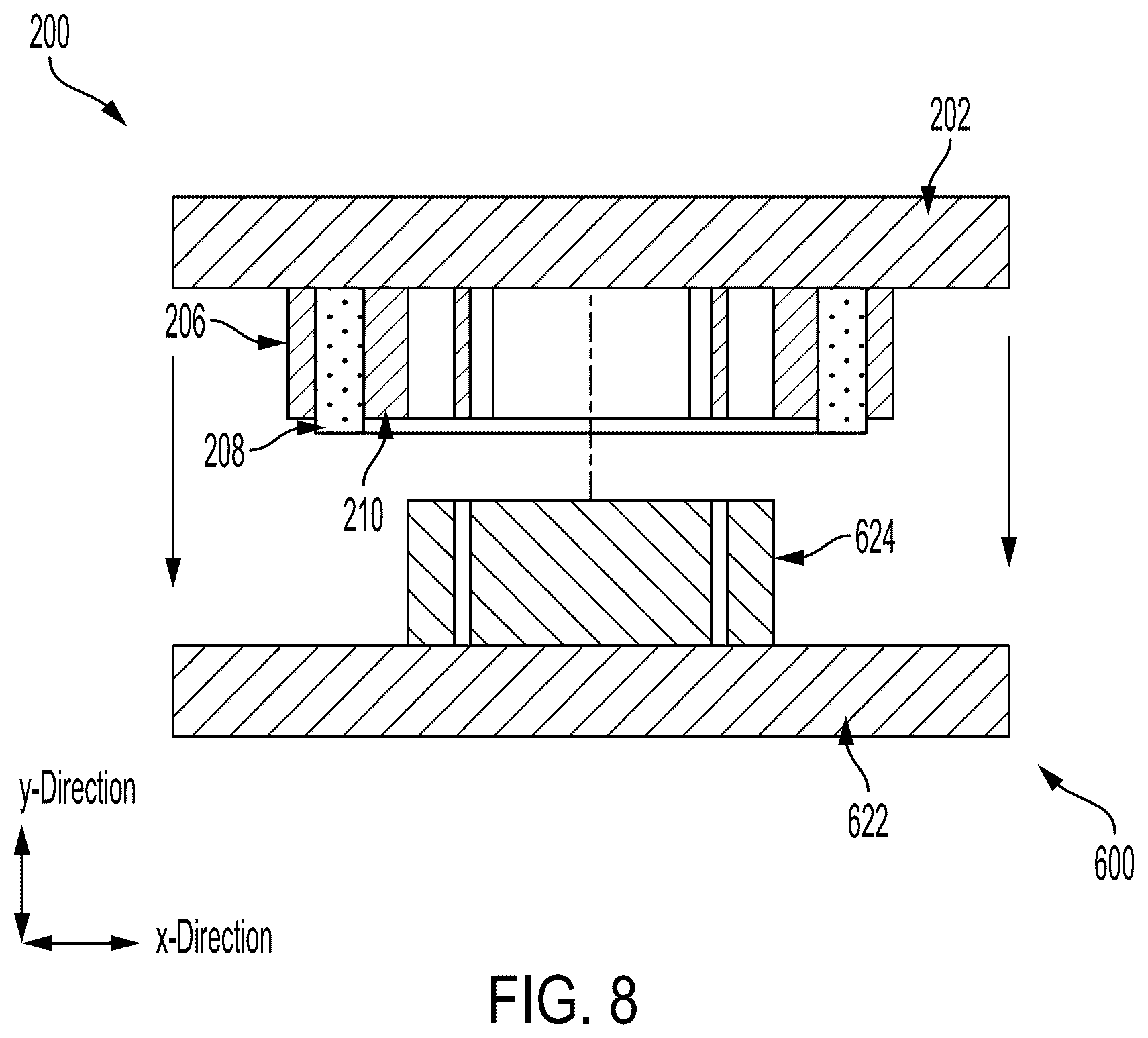 Patent US12586954 Figure 8 – Auto detaching connector for electronic devices