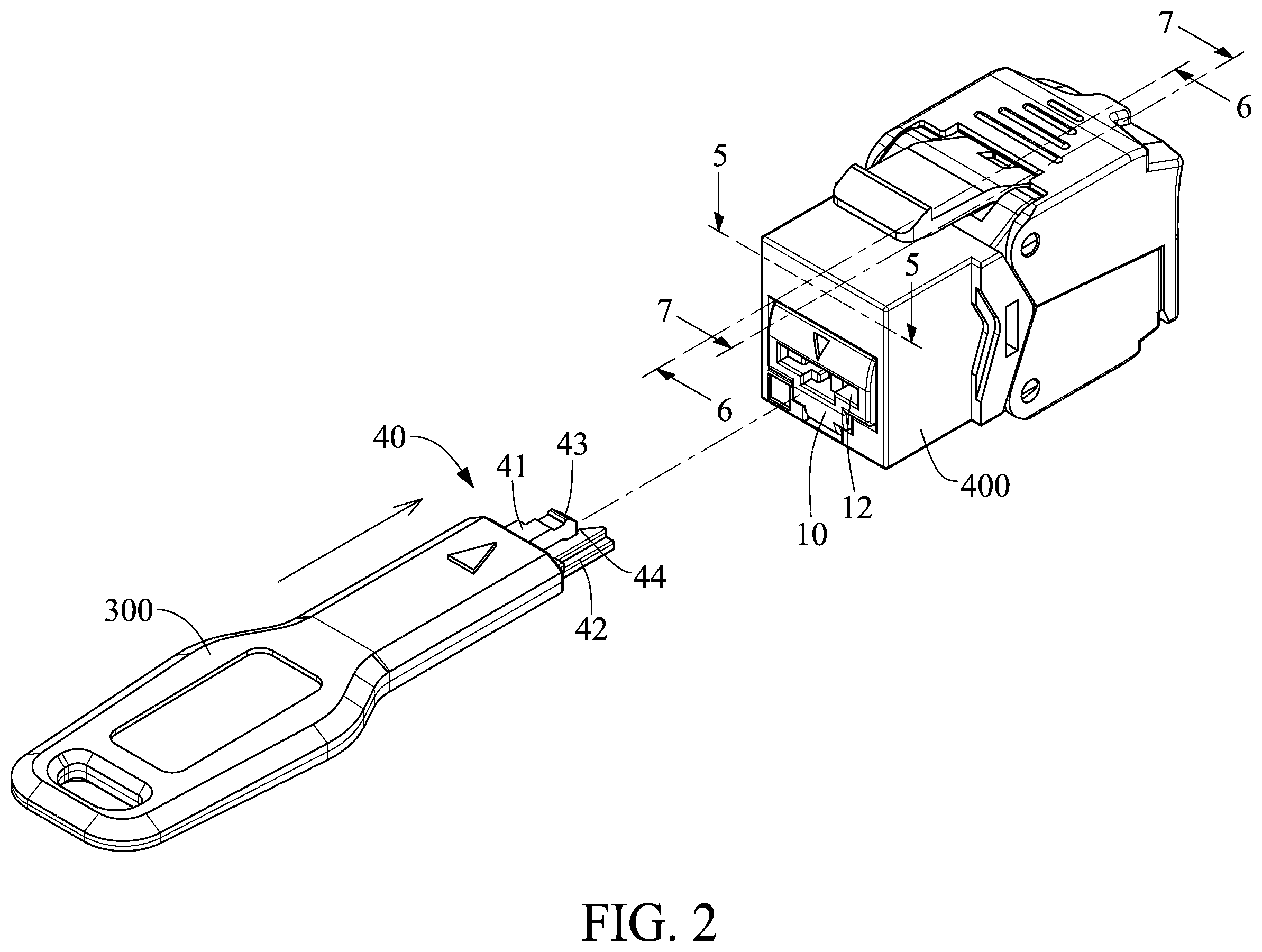 Patent US12586955 Figure 2 – Protective component of connector socket and protective plug cap thereof