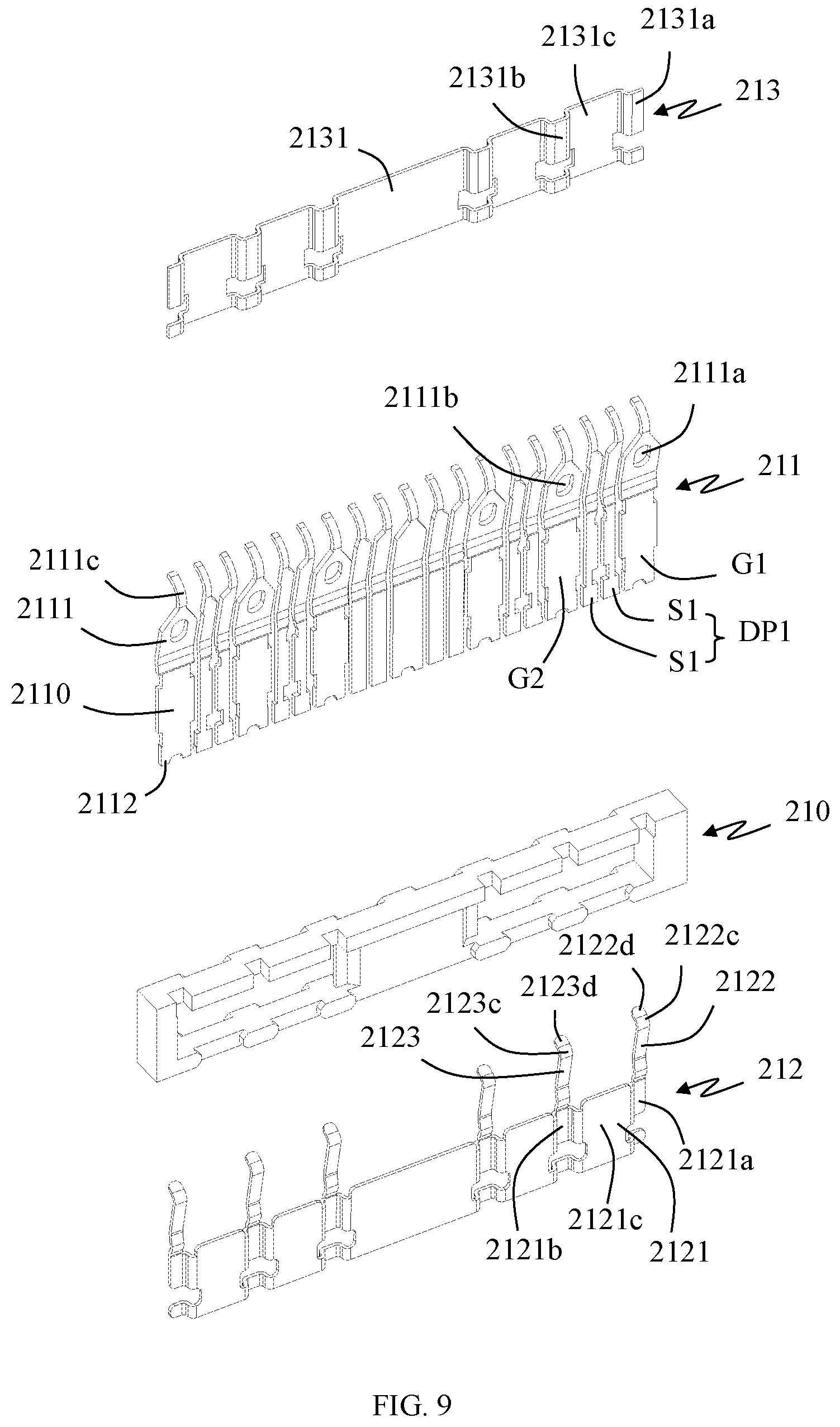 Patent US12586958 Figure 9 – Electrical connector with improved shielding features