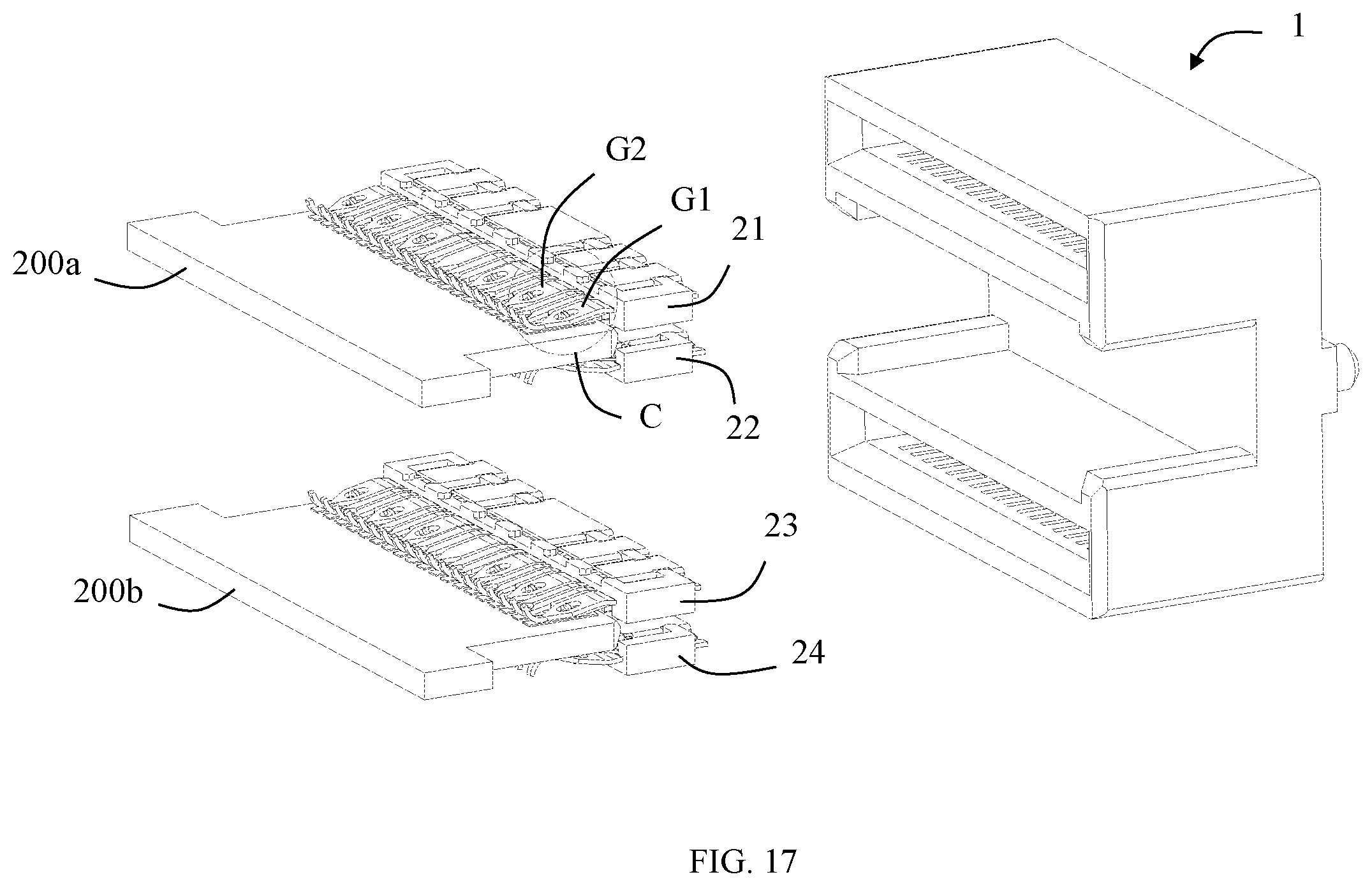Patent US12586958 Figure 16 – Electrical connector with improved shielding features