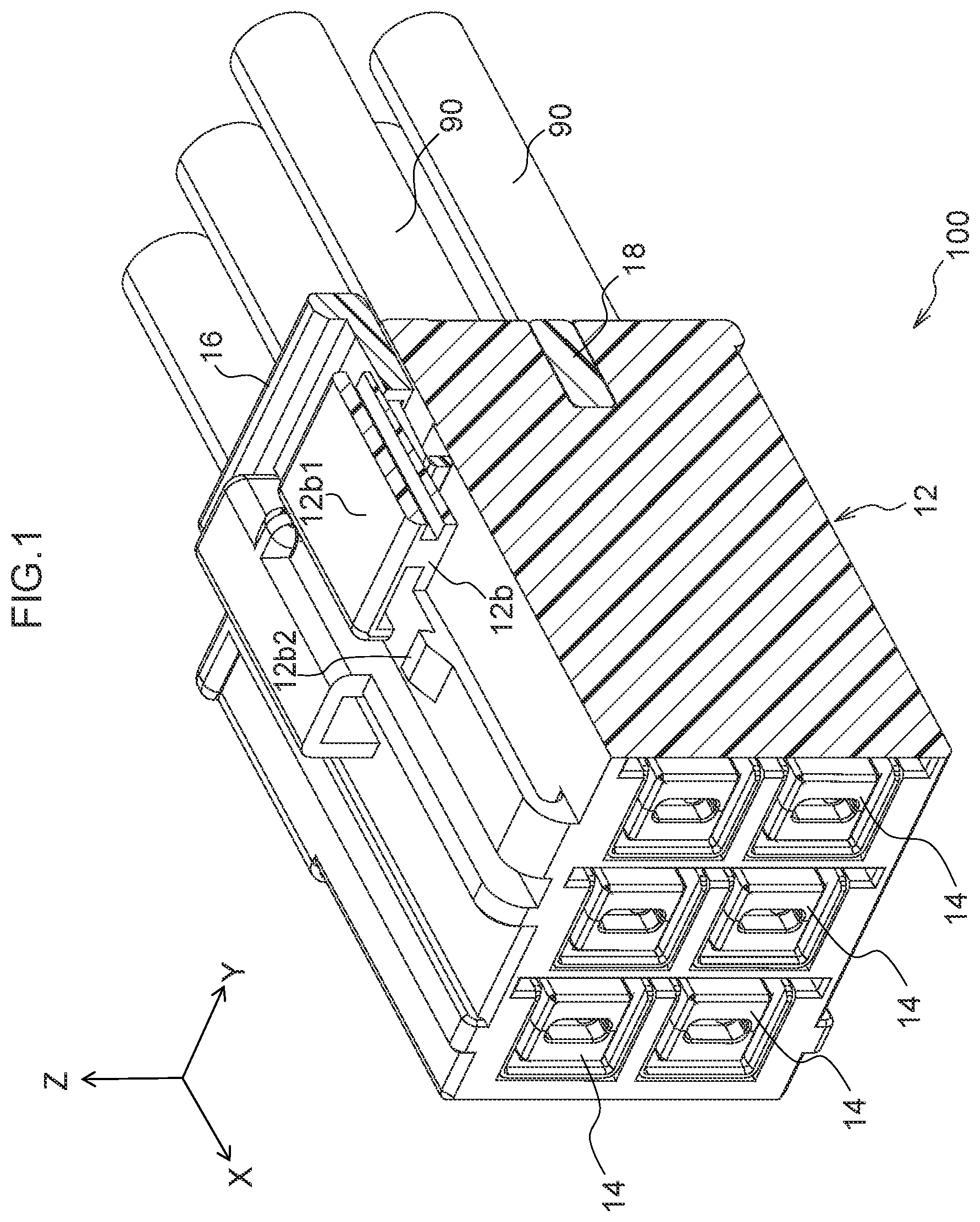 Patent US12586960 Figure 1 – Terminal unit, and connector including the same
