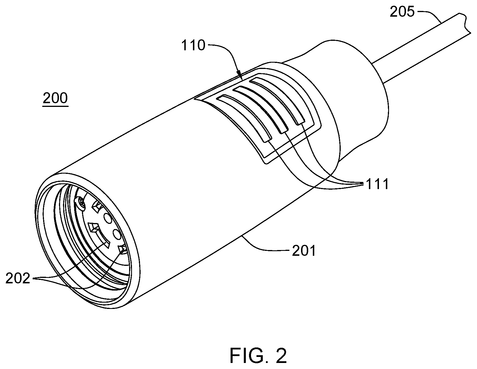 Patent US12586962 Figure 2 – Electrical connectors with integral fault detection and indication