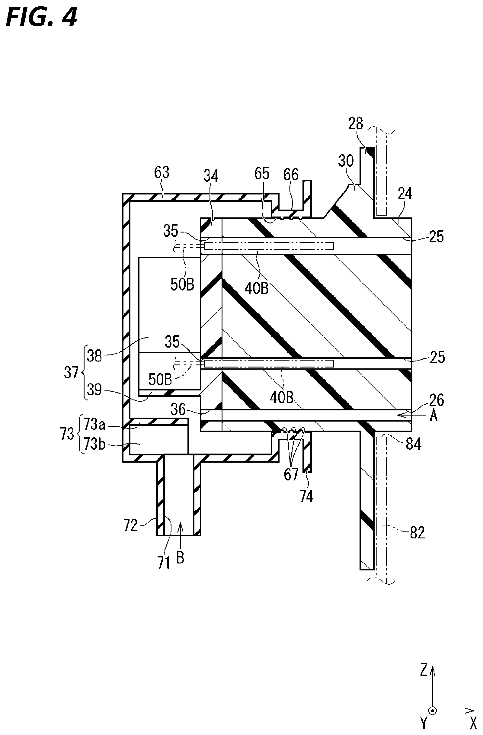 Patent US12586964 Figure 4 – Grommet and inlet assembly