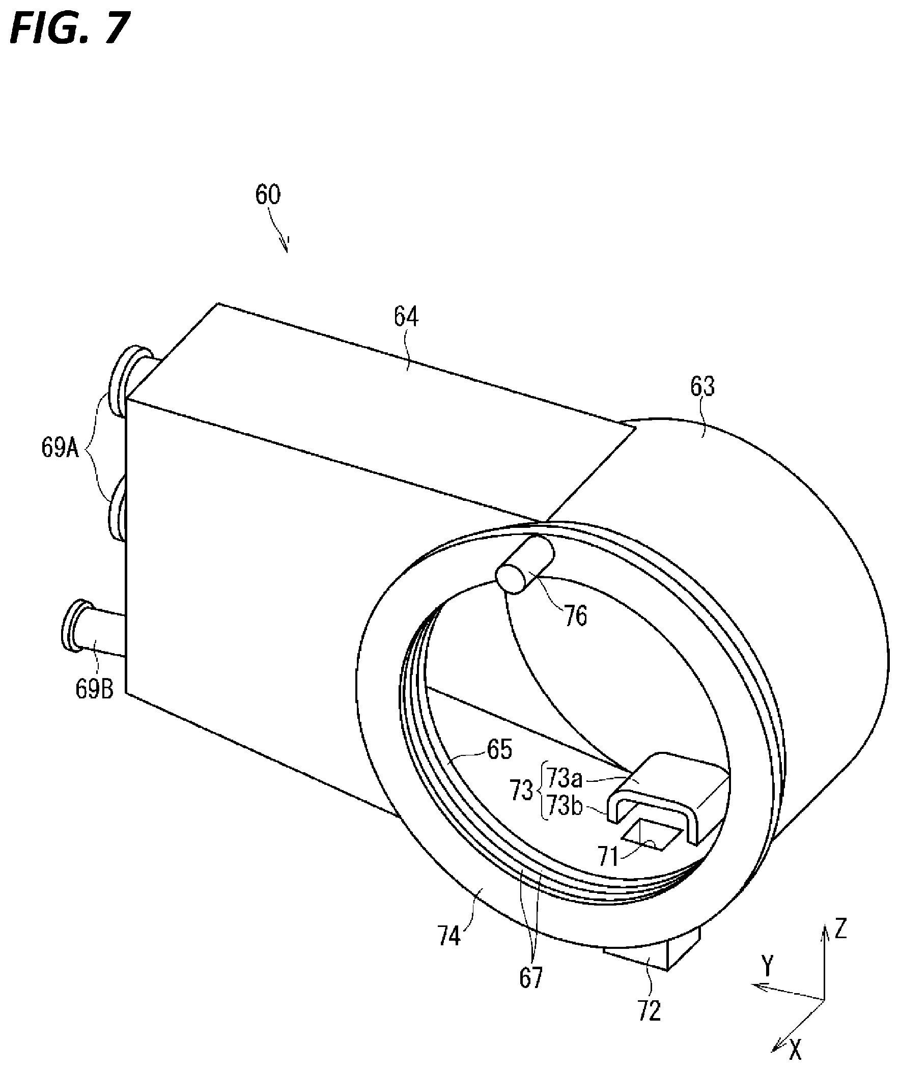 Patent US12586964 Figure 7 – Grommet and inlet assembly
