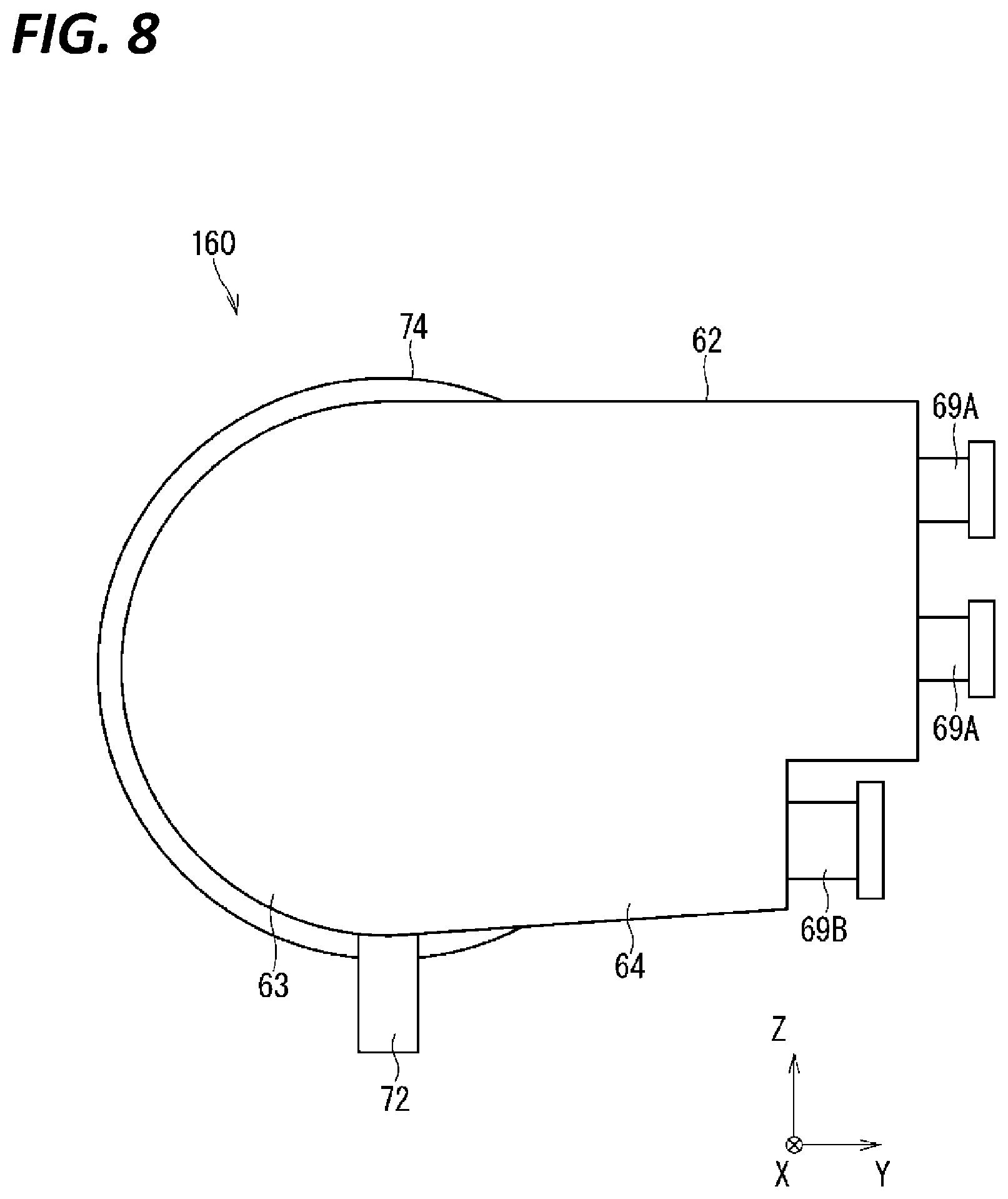 Patent US12586964 Figure 8 – Grommet and inlet assembly