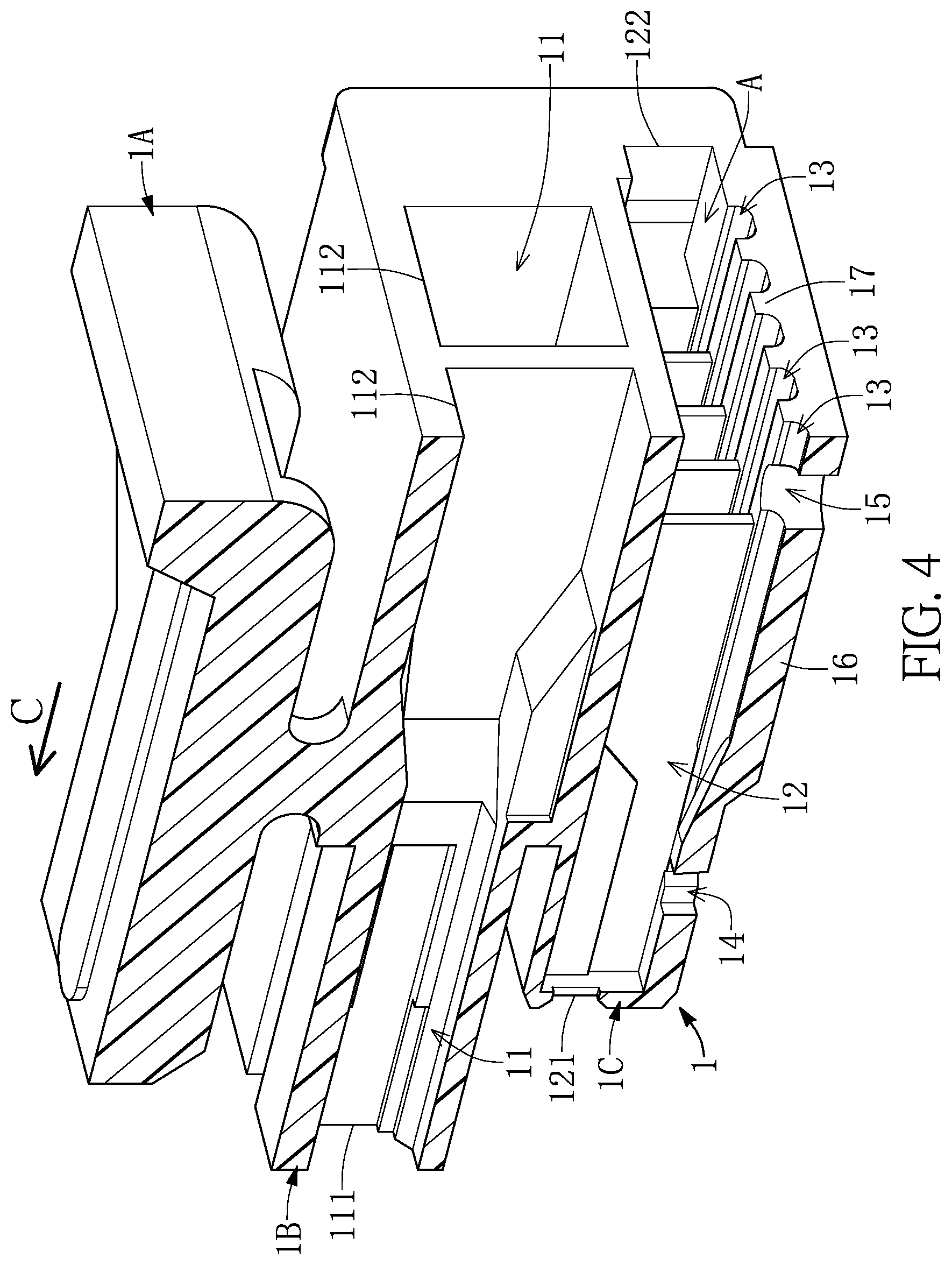 Patent US12586965 Figure 4 – Cable connector