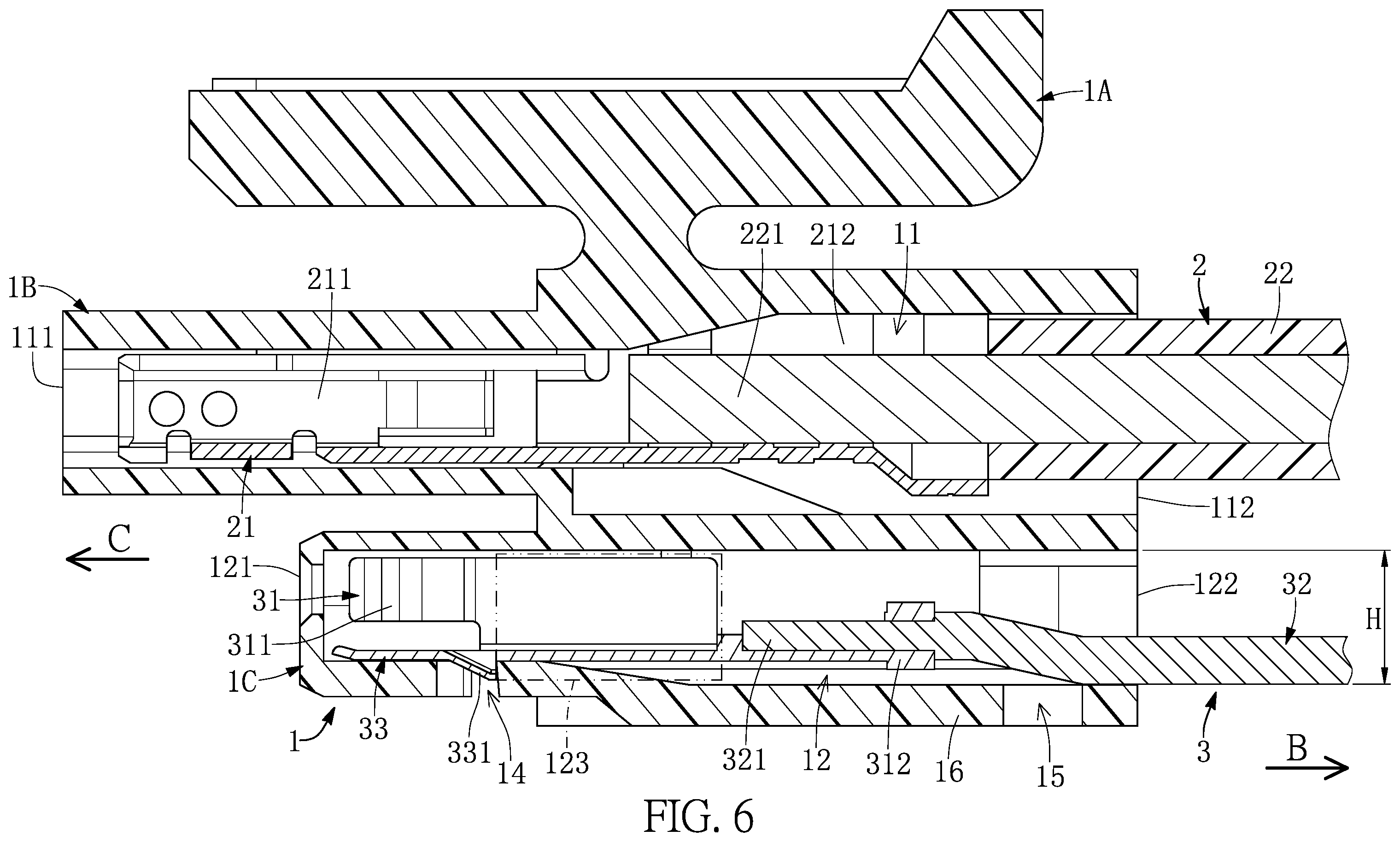 Patent US12586965 Figure 6 – Cable connector