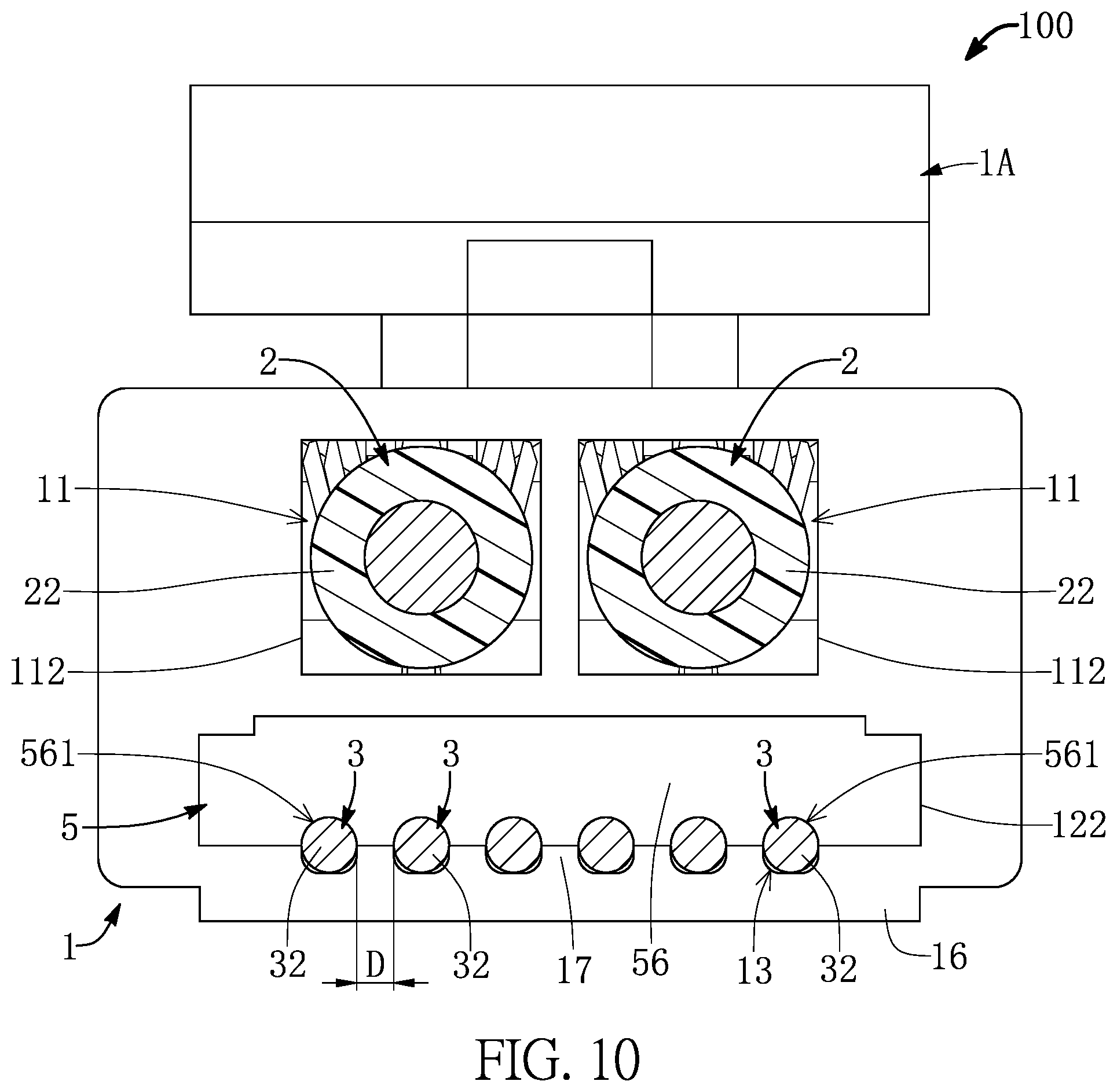 Patent US12586965 Figure 10 – Cable connector