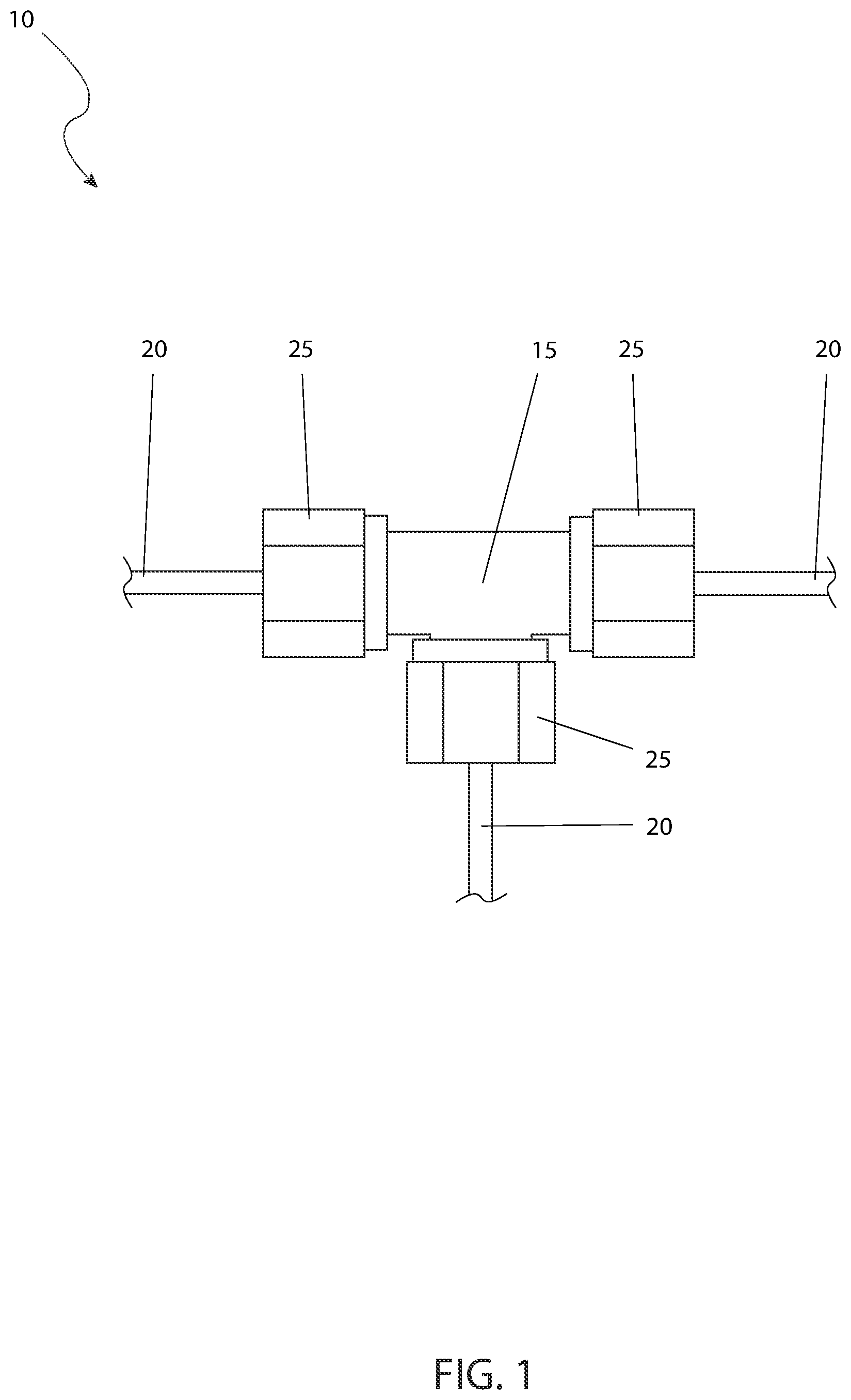 Patent US12586966 Figure 1 – Electrical cable splicing device