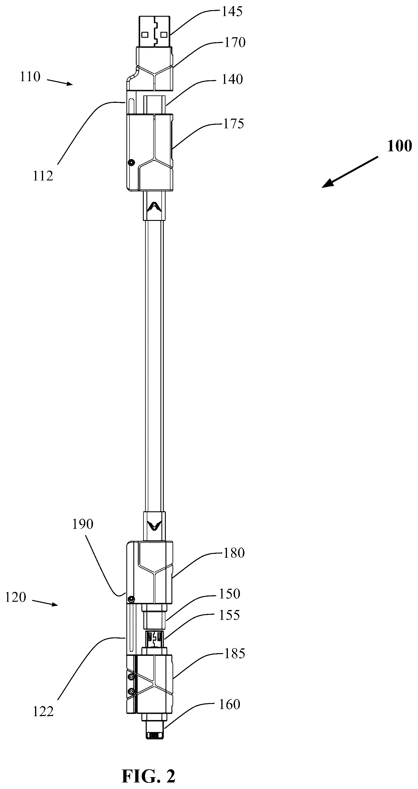 Patent US12586967 Figure 2 – 6-in-1 universal cable