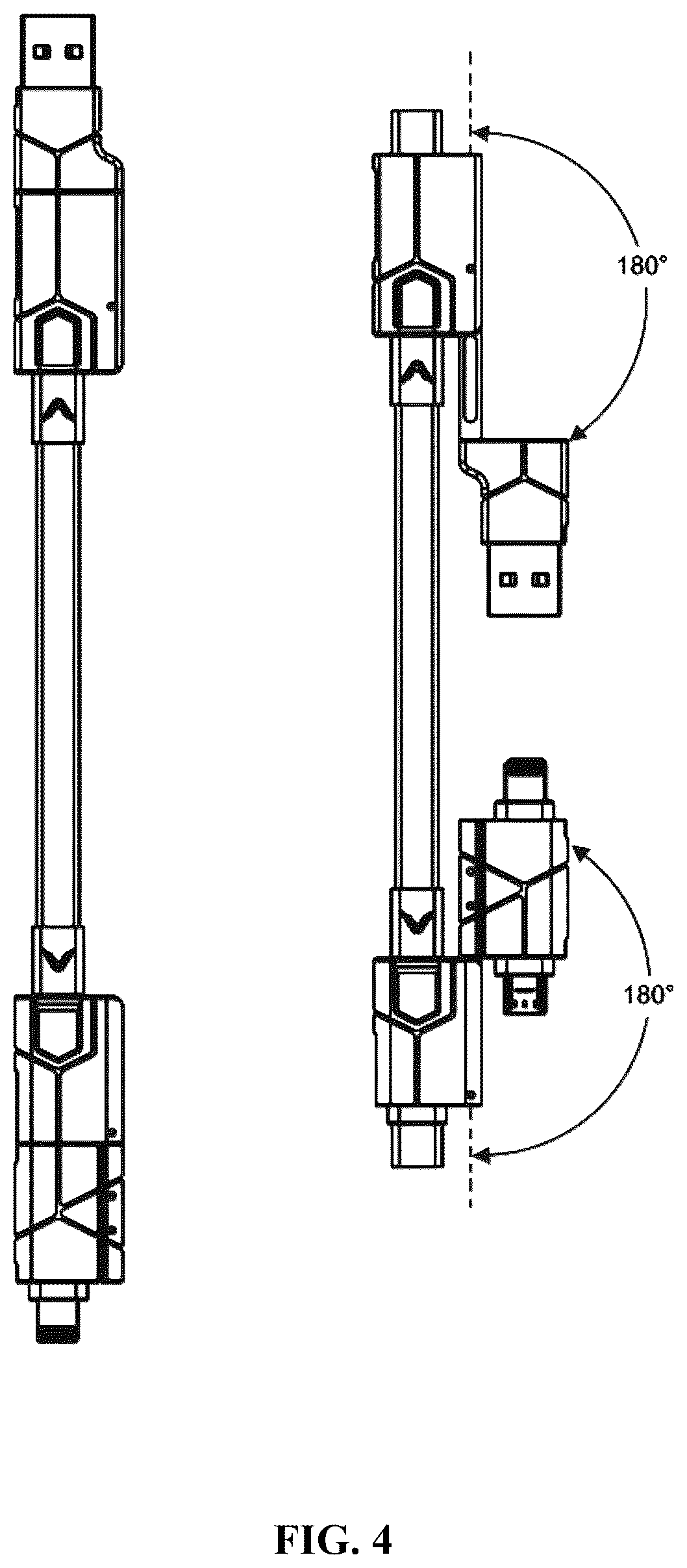 Patent US12586967 Figure 4 – 6-in-1 universal cable