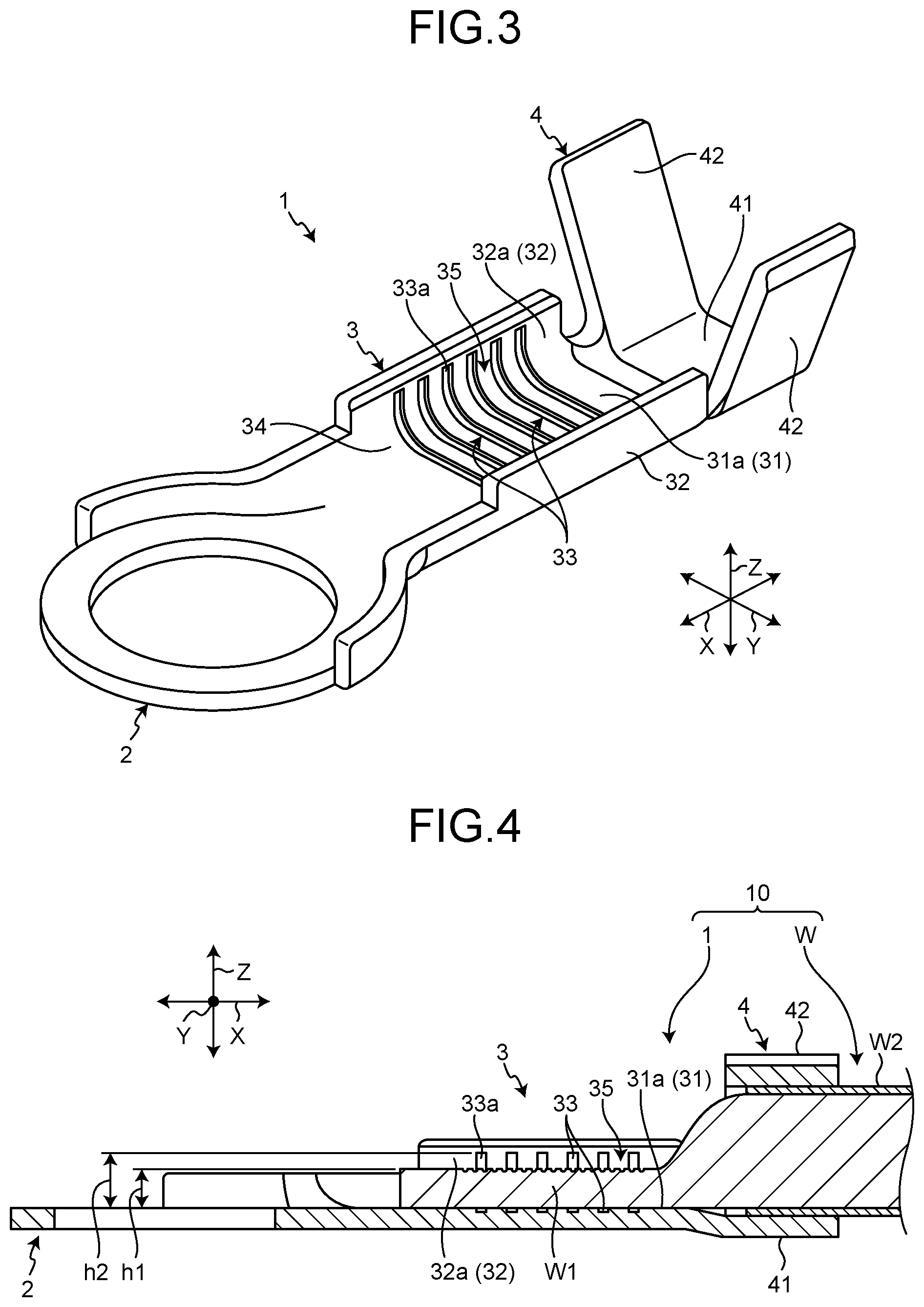 Patent US12586970 Figure 2 – Terminal fitting and terminal-equipped electric wire