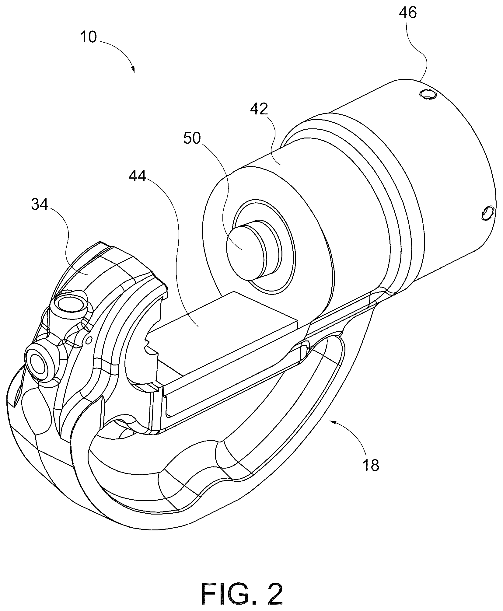 Patent US12586971 Figure 2 – Wire stripping die for crimping tool