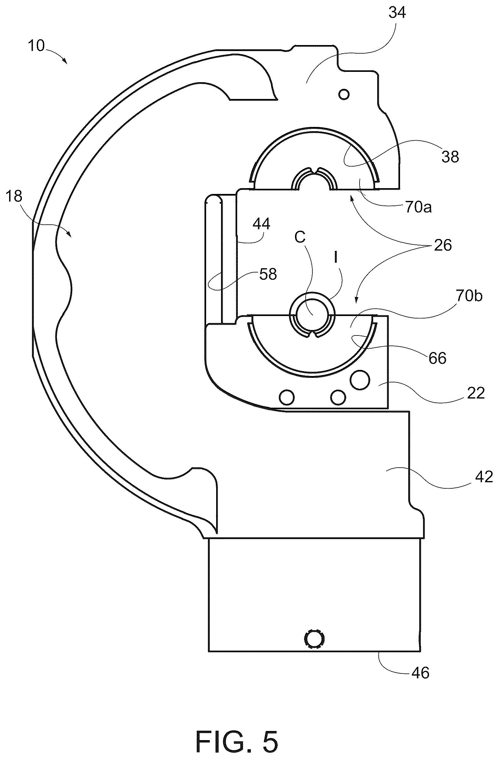 Patent US12586971 Figure 5 – Wire stripping die for crimping tool