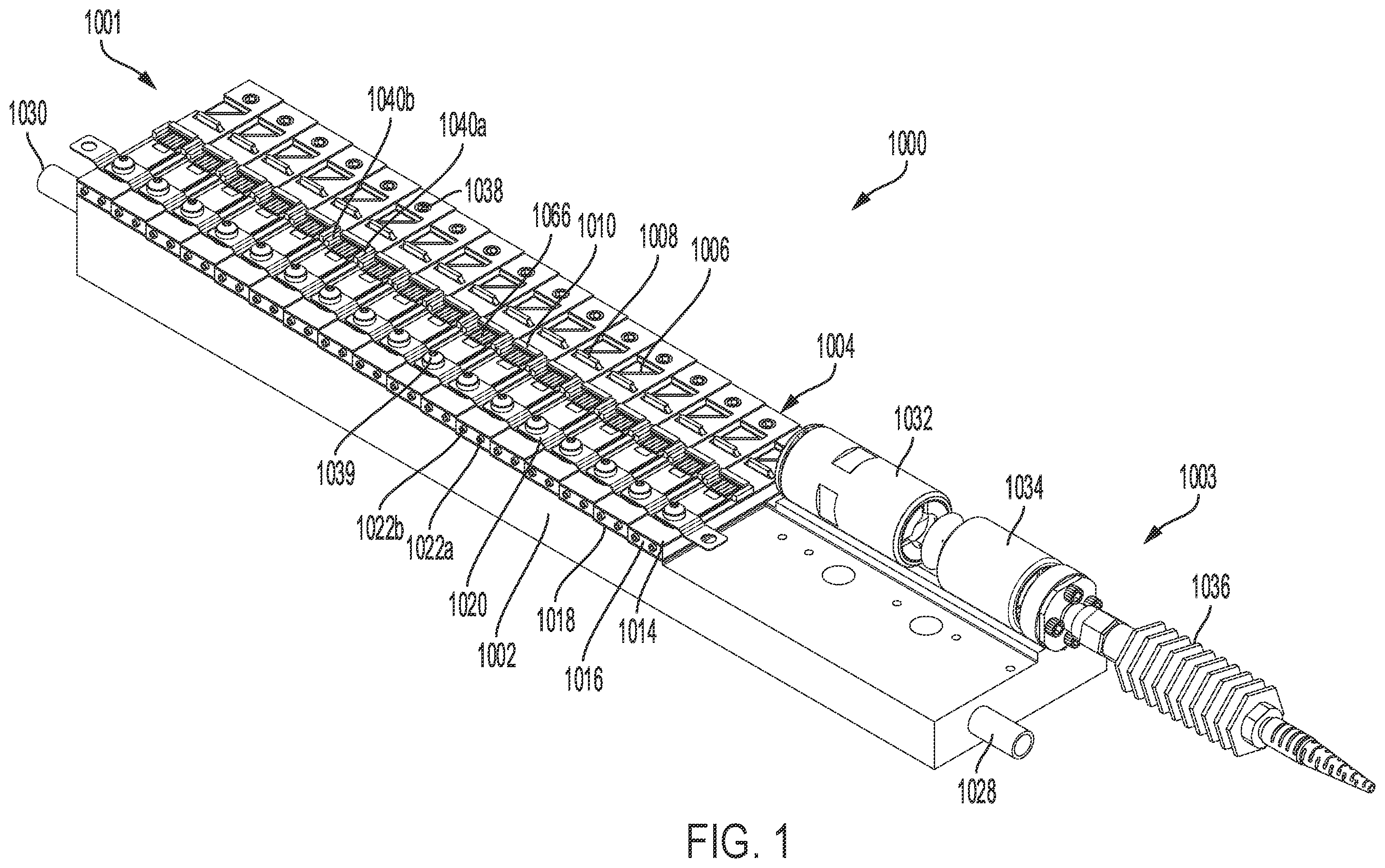 Patent US12586980 Figure 1 – Thermal management system and optical bench for diode laser device