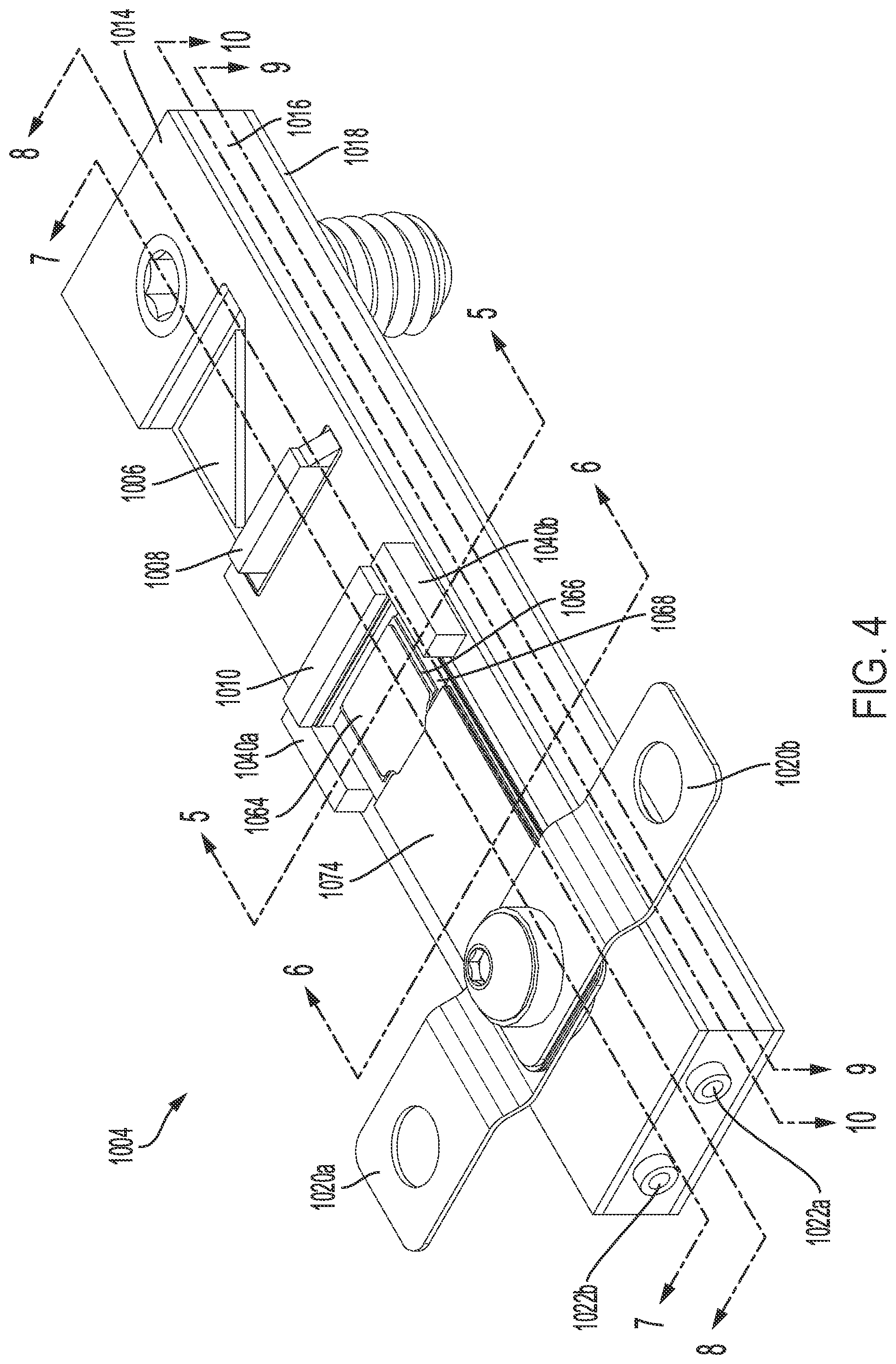 Patent US12586980 Figure 4 – Thermal management system and optical bench for diode laser device