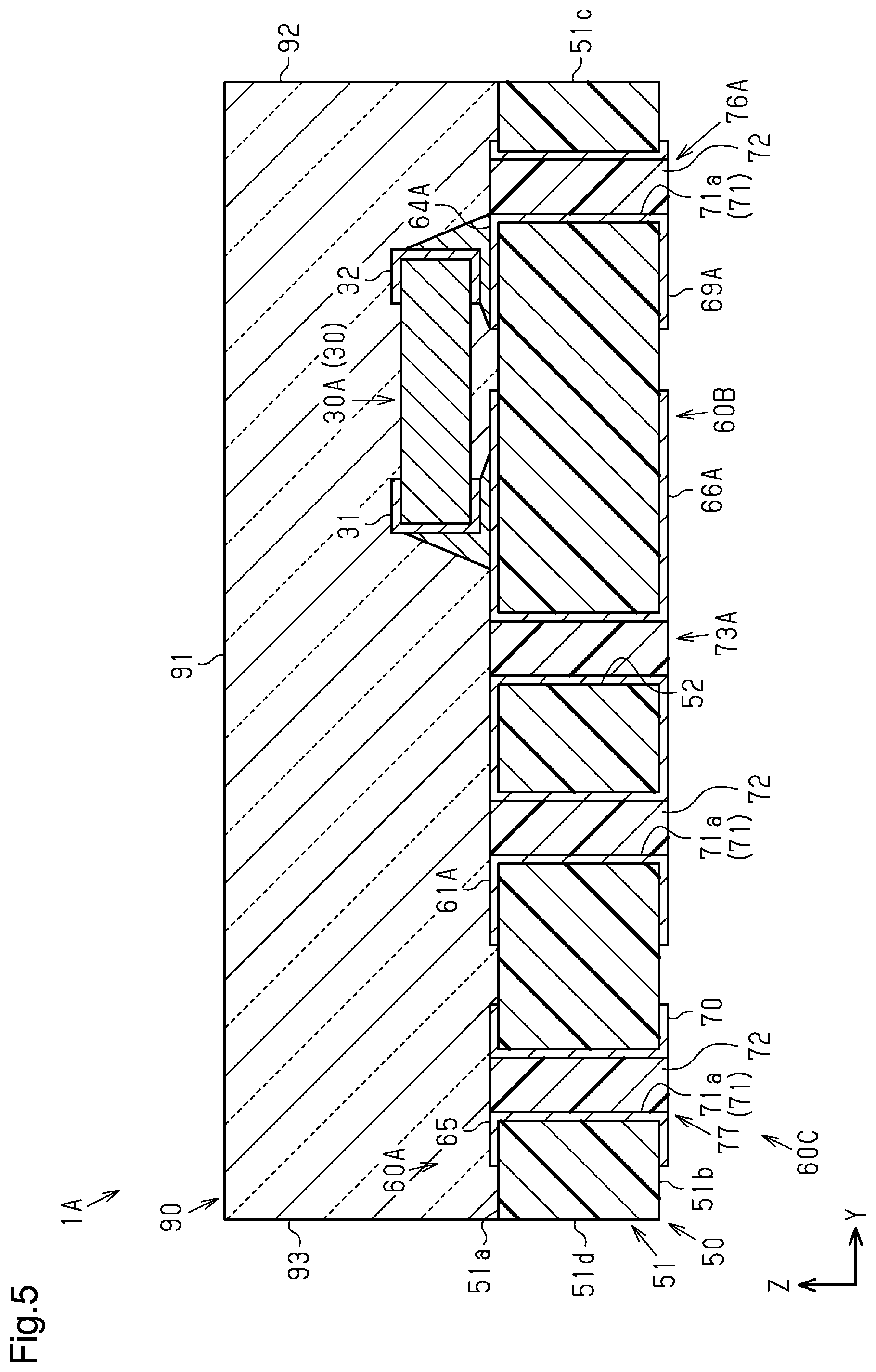 Patent US12586981 Figure 5 – Semiconductor laser device