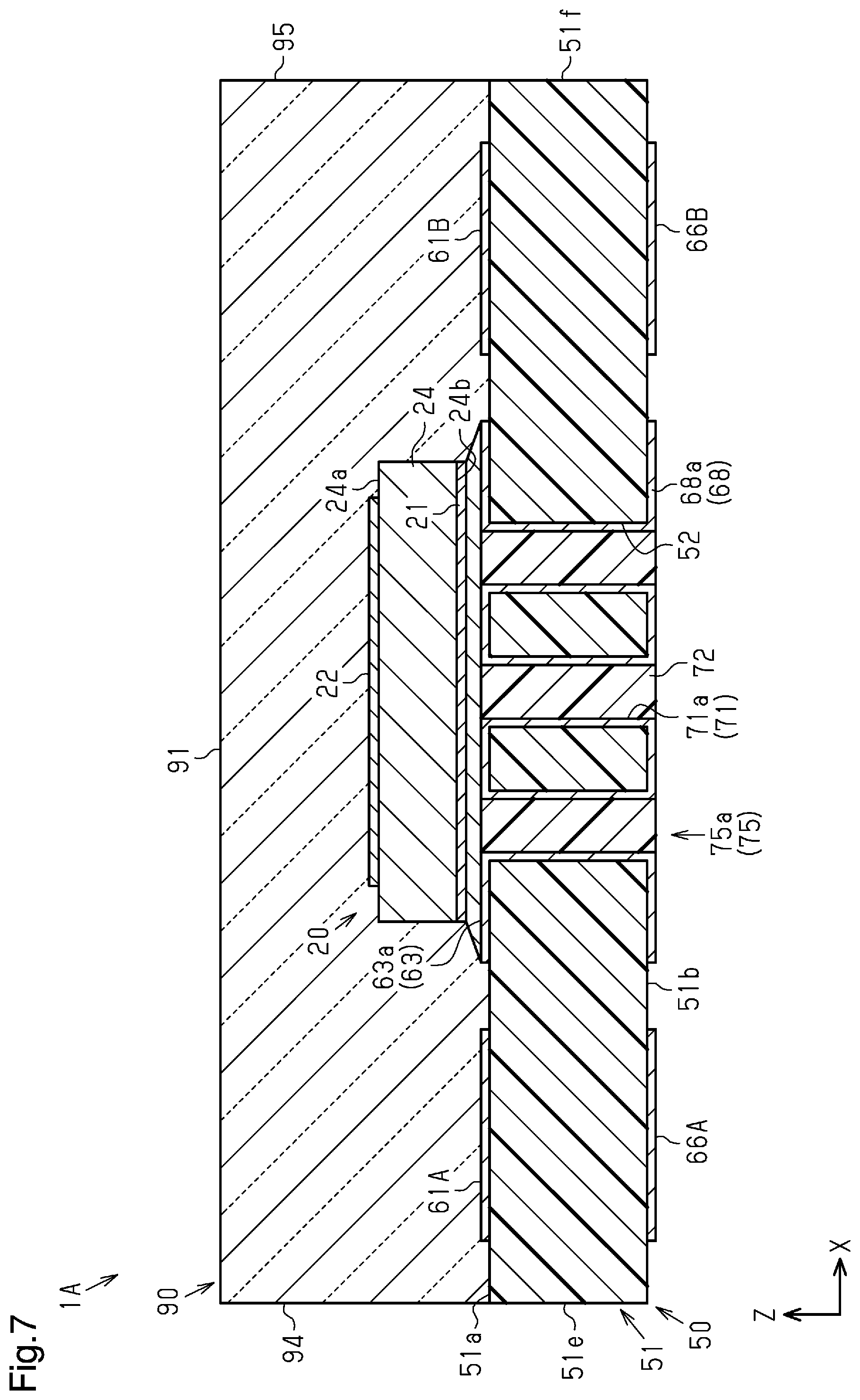 Patent US12586981 Figure 7 – Semiconductor laser device