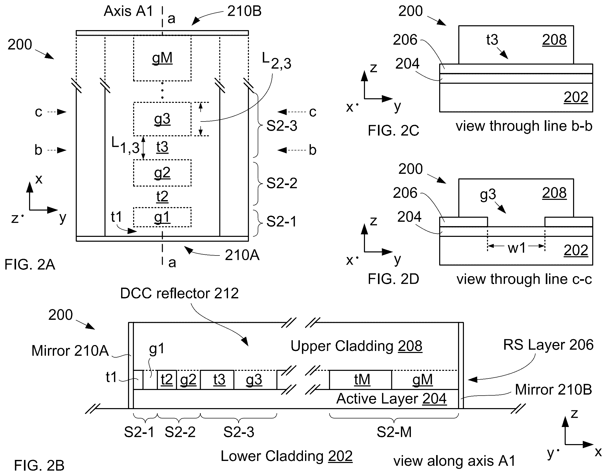 Patent US12586984 Figure 2 – Apparatus comprising a distributed coupled-cavity waveguide reflector