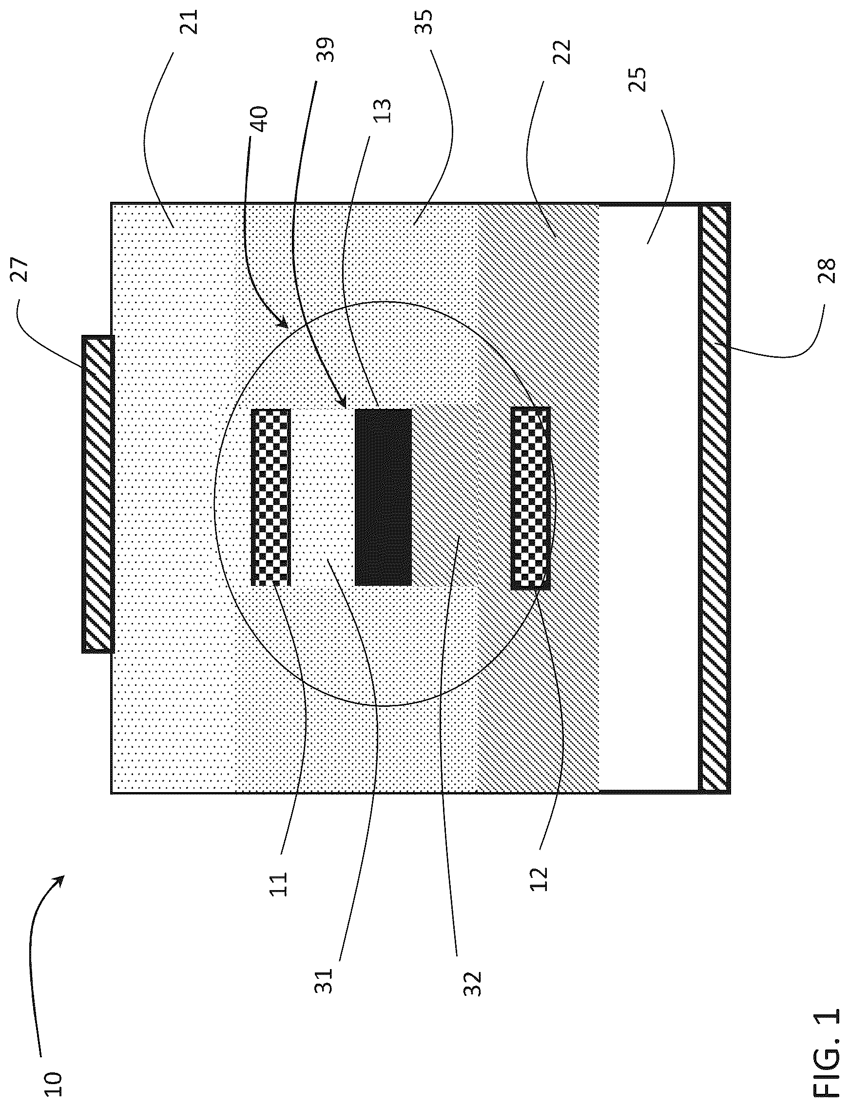 Patent US12586985 Figure 1 – Distributed feedback laser with complex coupling