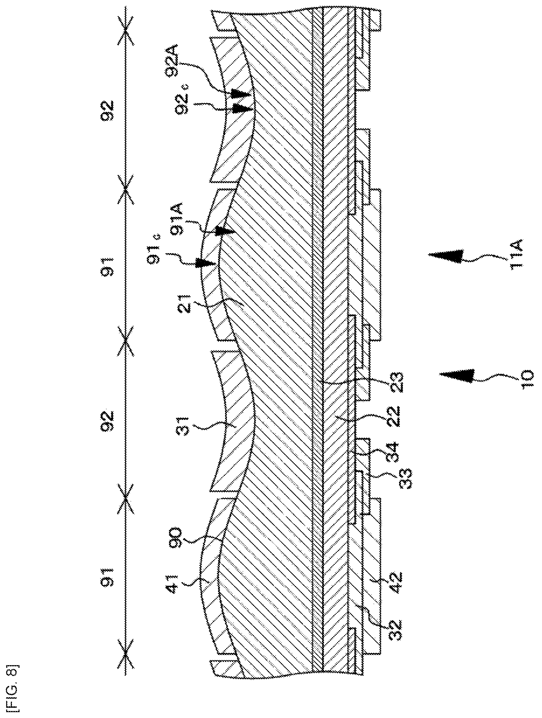 Patent US12586986 Figure 8 – Light-emitting device