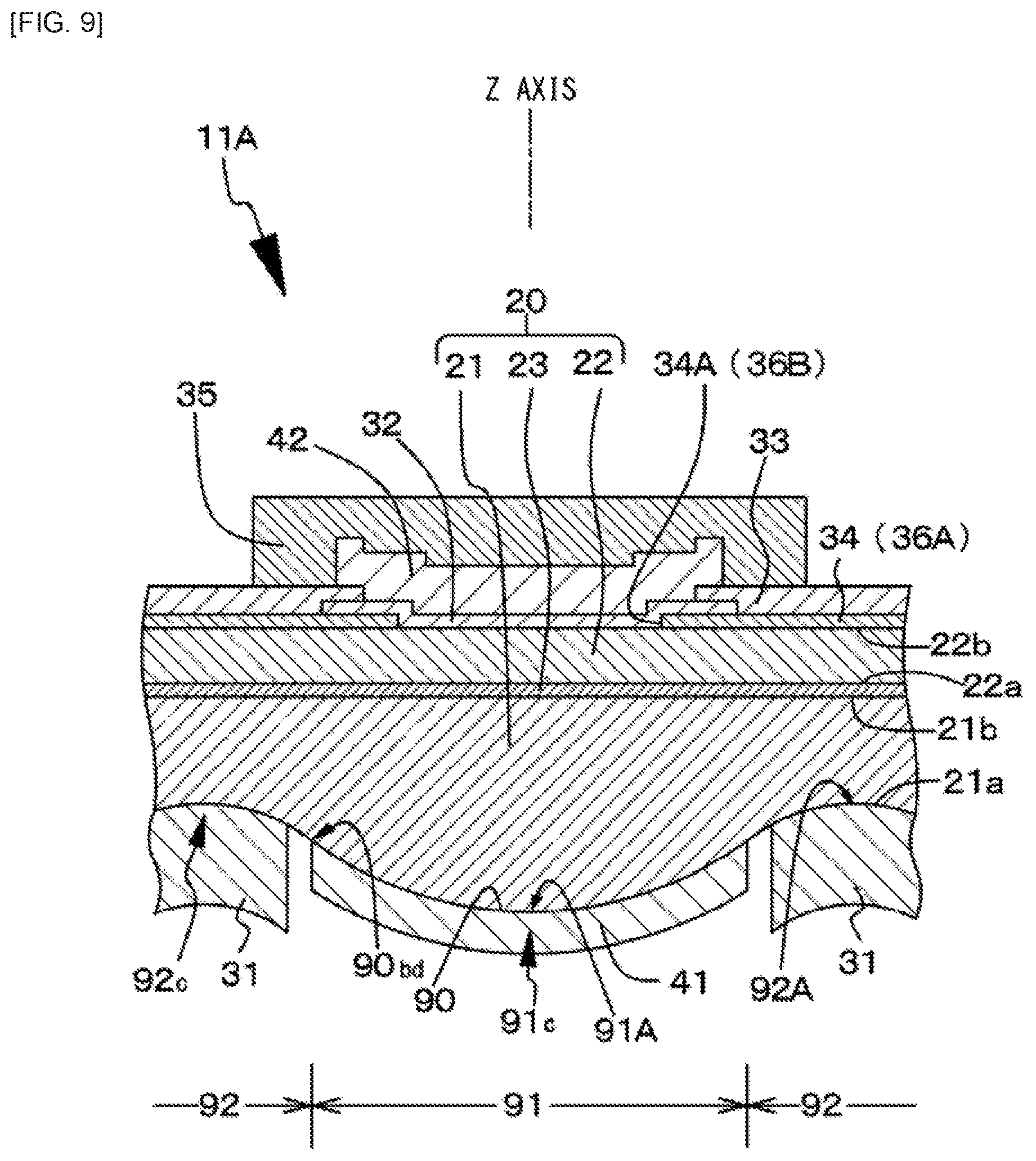 Patent US12586986 Figure 9 – Light-emitting device