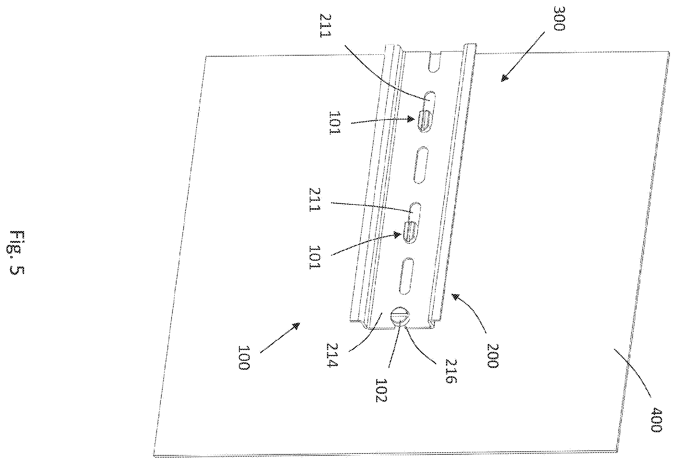 Patent US12586993 Figure 4 – Fastening device, method, arrangement and switchgear cabinet