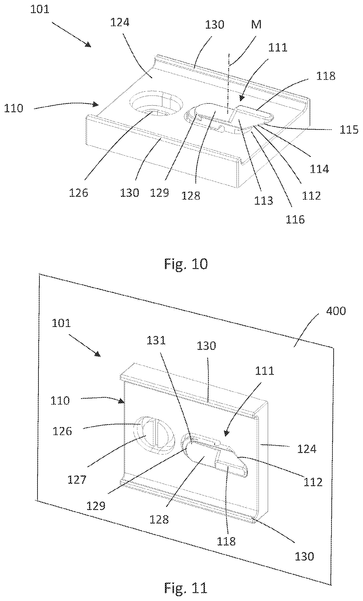 Patent US12586993 Figure 8 – Fastening device, method, arrangement and switchgear cabinet