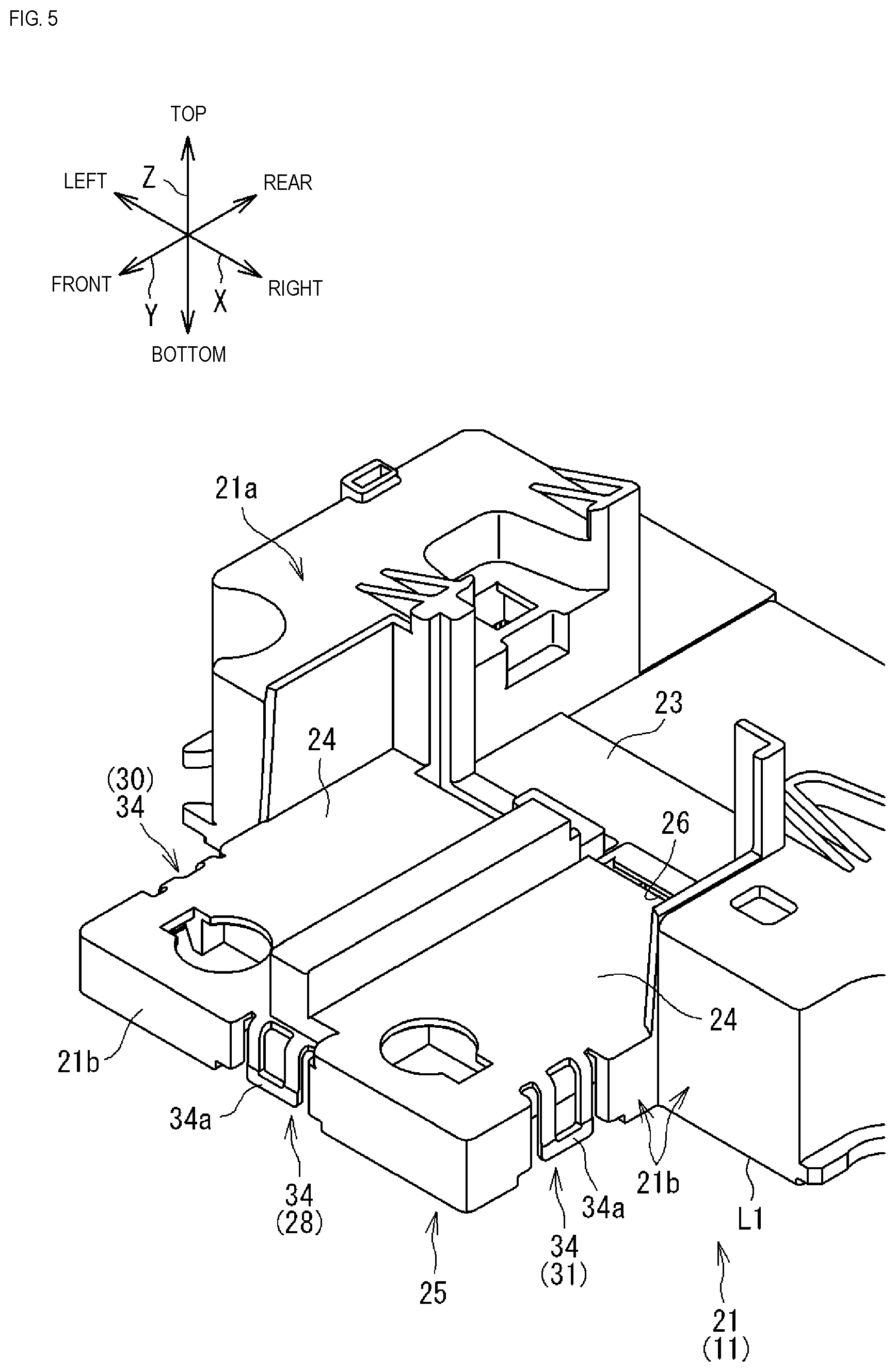 Patent US12586994 Figure 5 – Electrical junction box