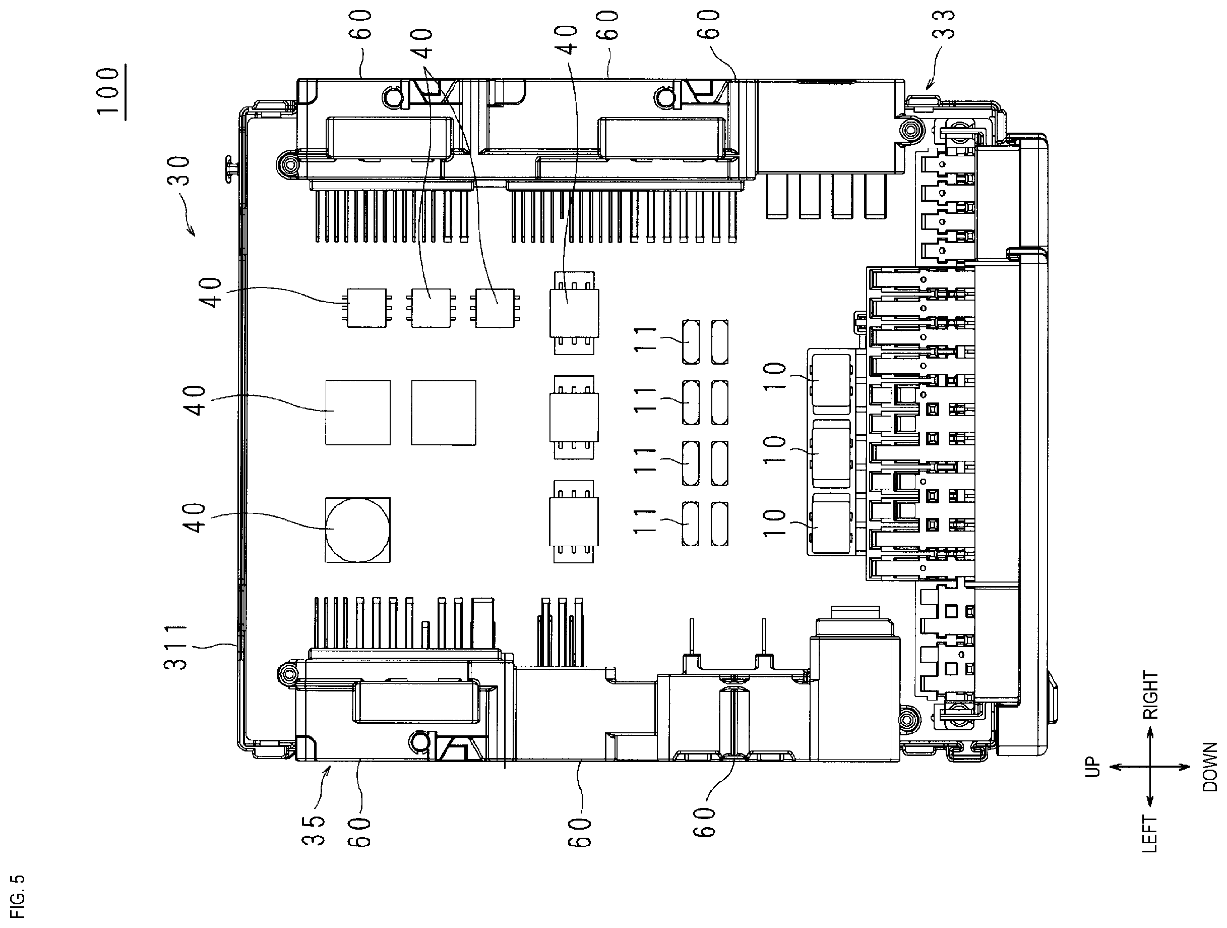 Patent US12586997 Figure 5 – Electrical connection box