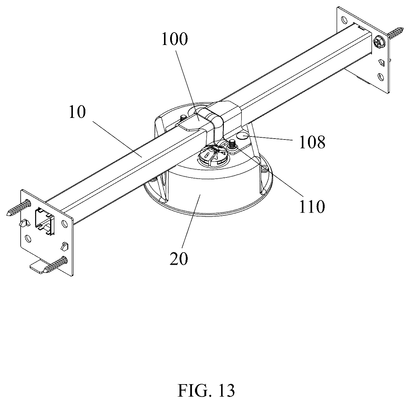 Patent US12586999 Figure 13 – Ceiling fan brace bracket