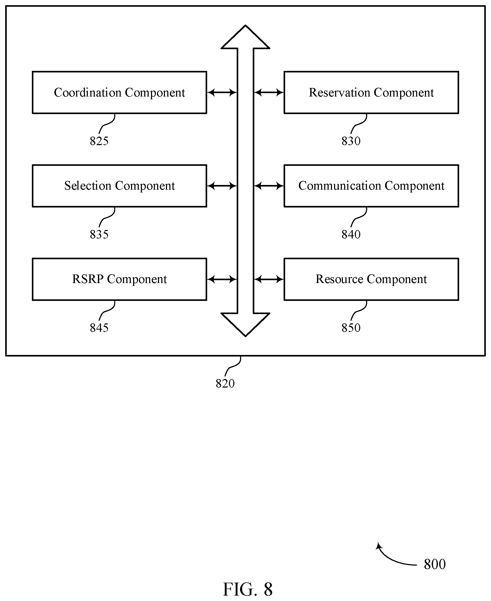Patent US12588051 Figure 8 – Techniques for managing in-band wireless communication by user equipment coordination