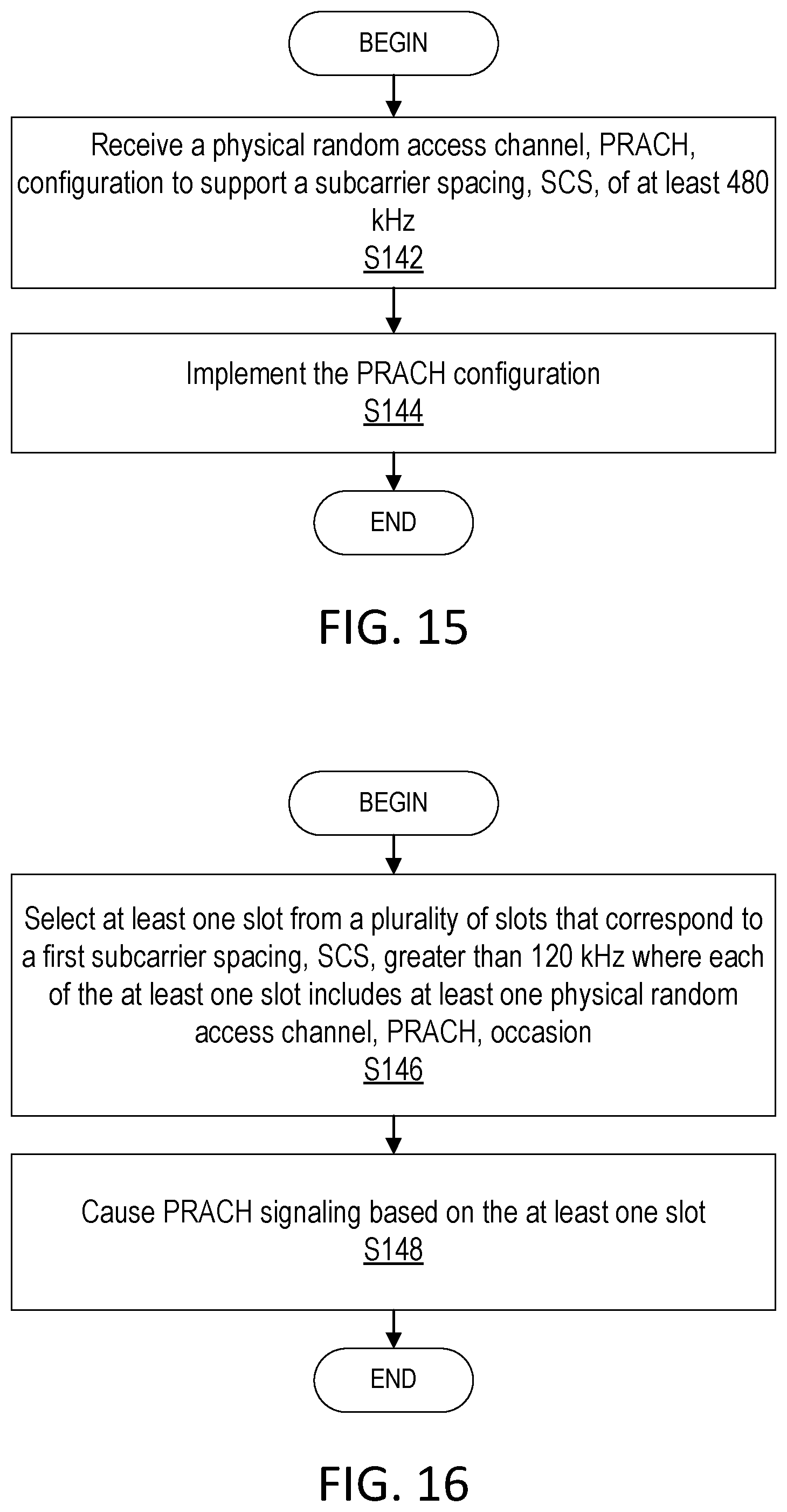 Patent US12588070 Figure 11 – Physical random access channel (PRACH) configurations for subcarrier spacing (SCS)
