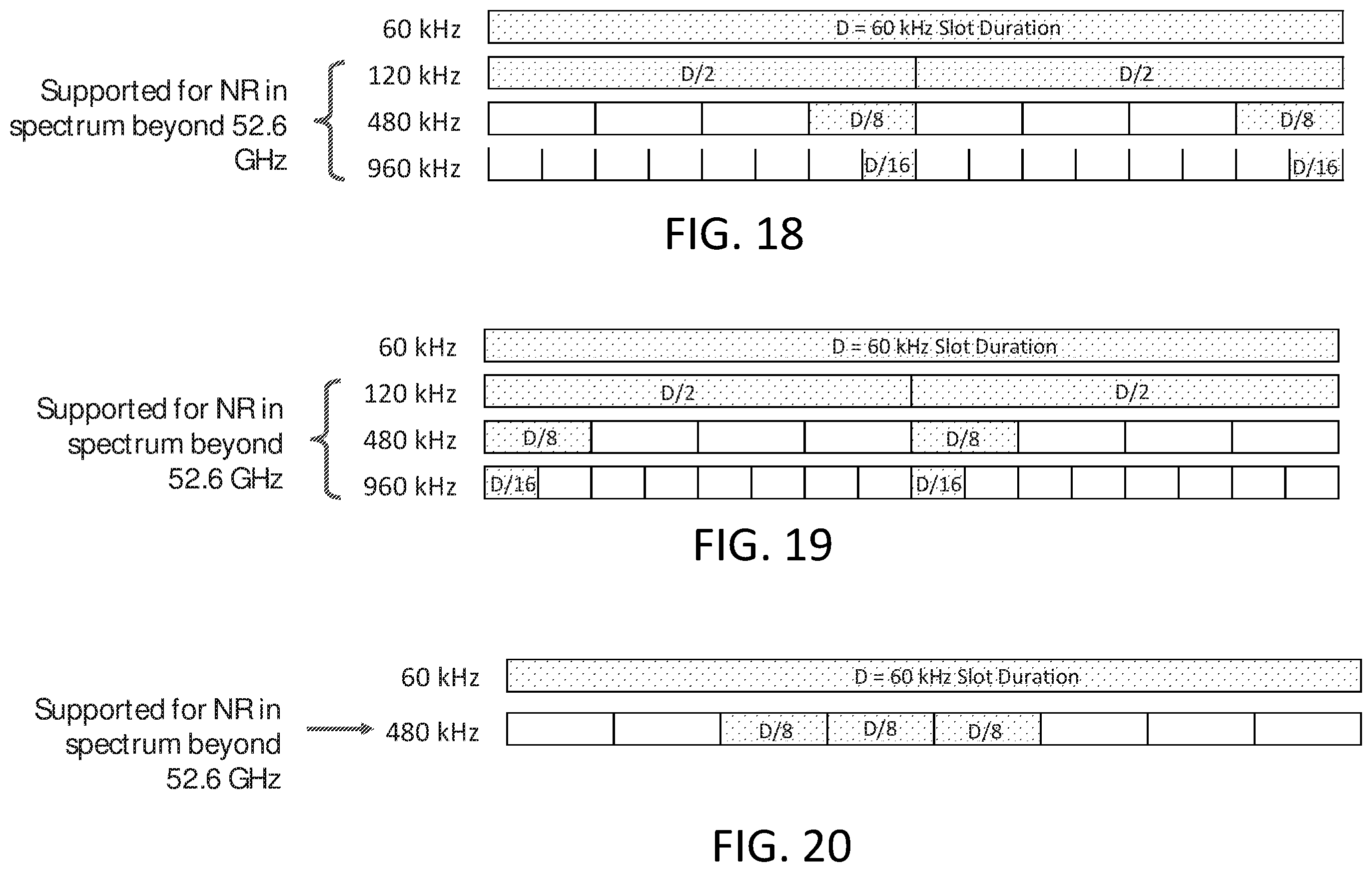 Patent US12588070 Figure 13 – Physical random access channel (PRACH) configurations for subcarrier spacing (SCS)
