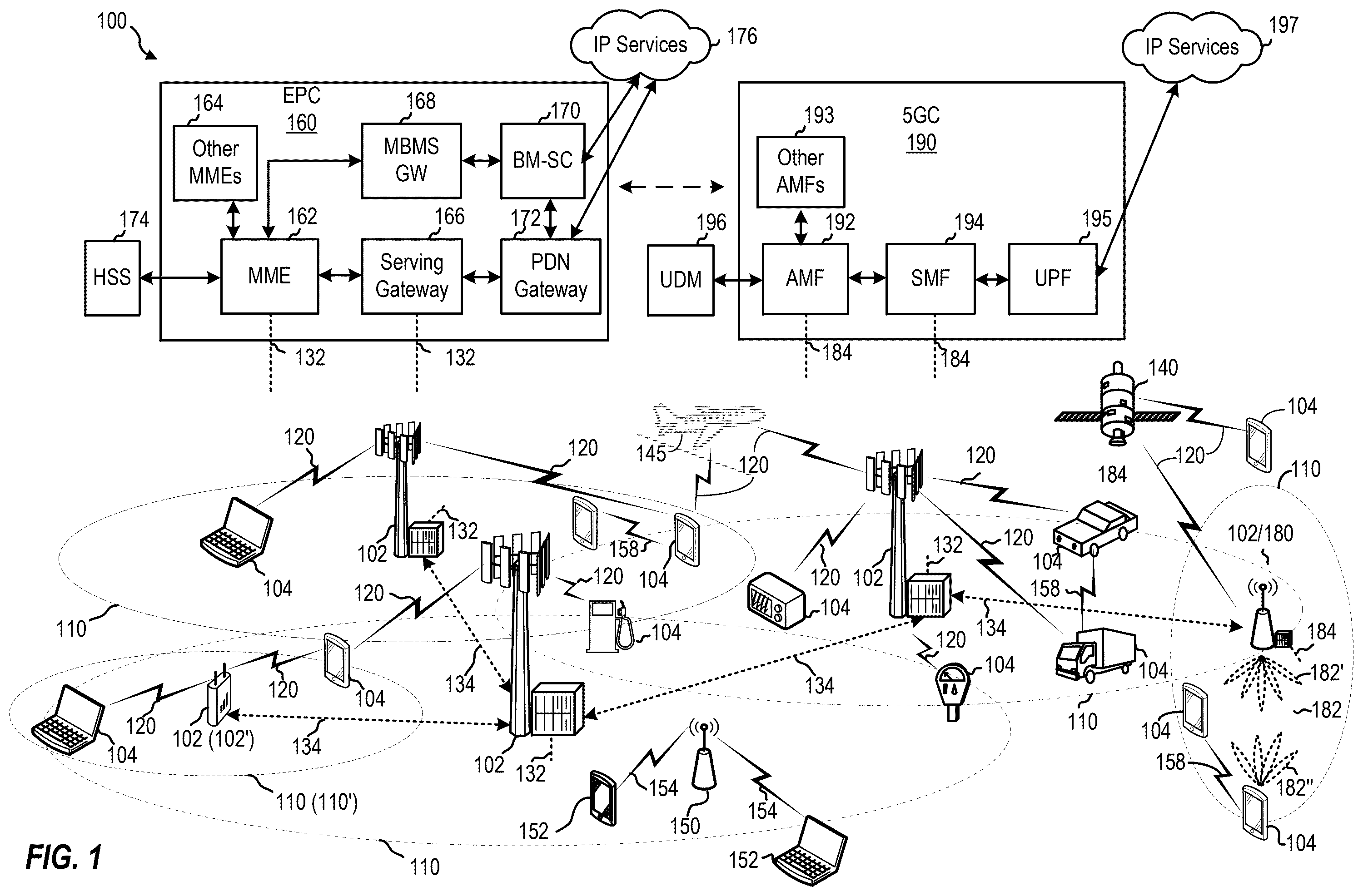 Patent US12588073 Figure 1 – Physical random access channel enhancement for inter-cell multiple transmission and reception point