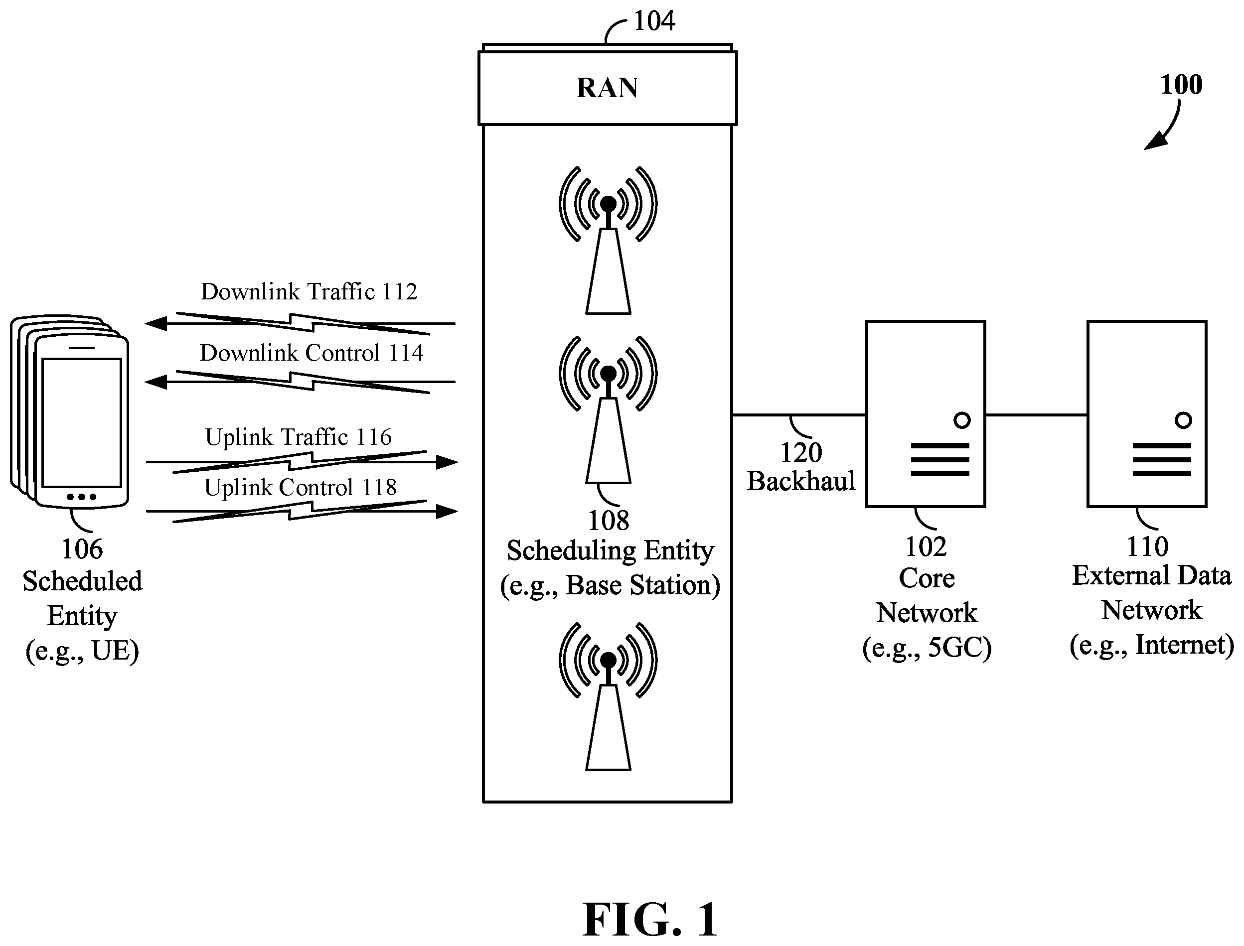Patent US12588095 Figure 1 – Transmission configuration indicator state mapping for multiple transport block transmission