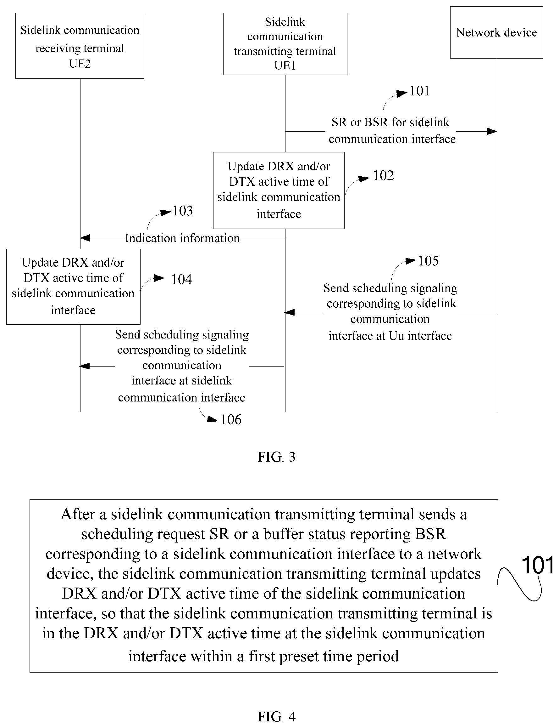 Patent US12588103 Figure 3 – Method for maintaining DRX and/or DTX state of sidelink communication interface, and sidelink communication terminals