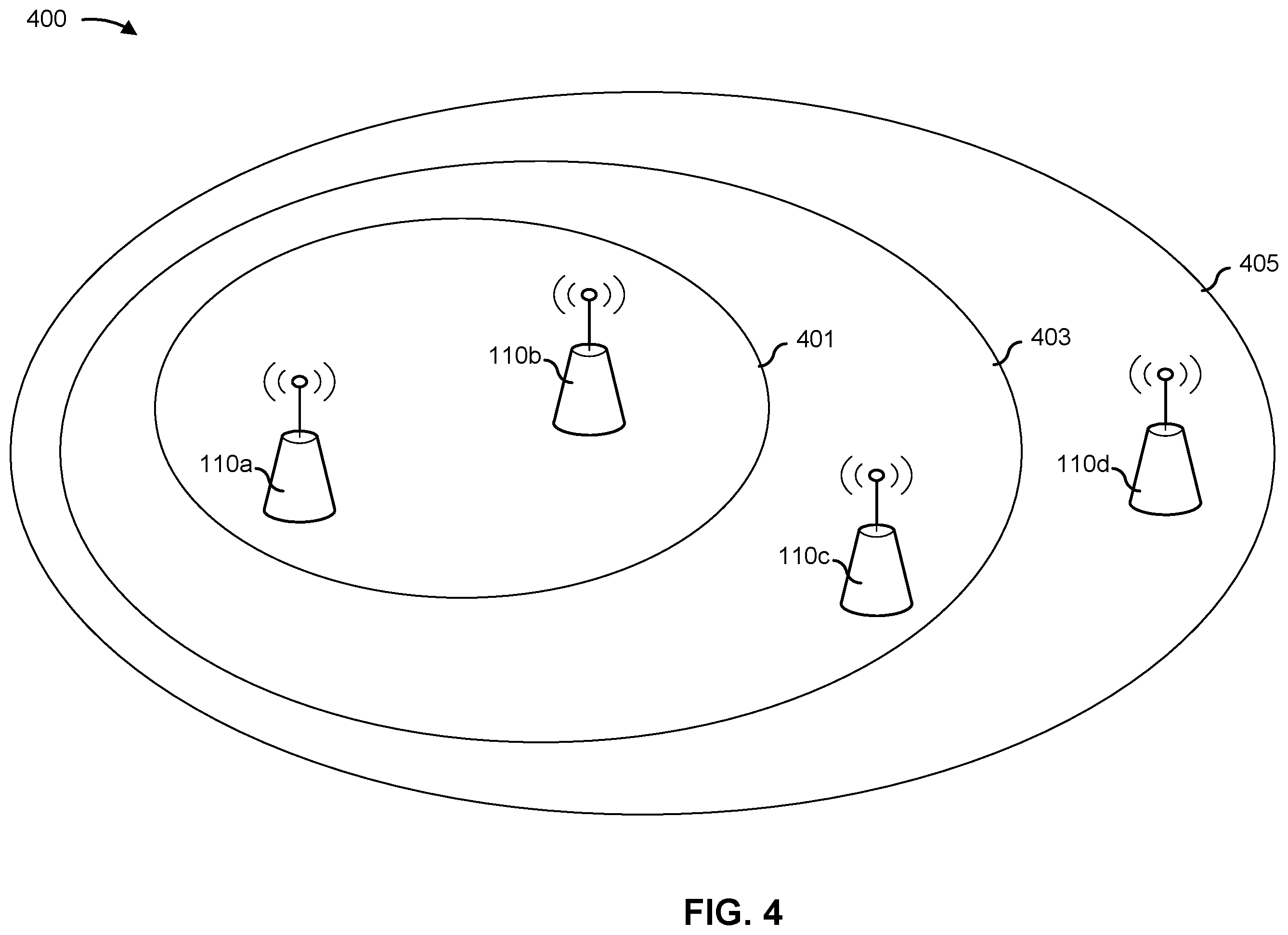 Patent US12588106 Figure 4 – Releasing cells configured for layer 1/layer 2 mobility