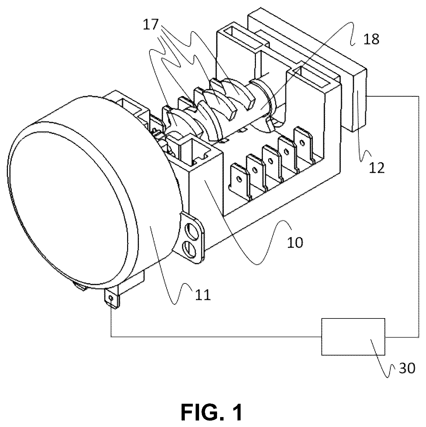 Patent US12588108 Figure 1 – Control method for an oven